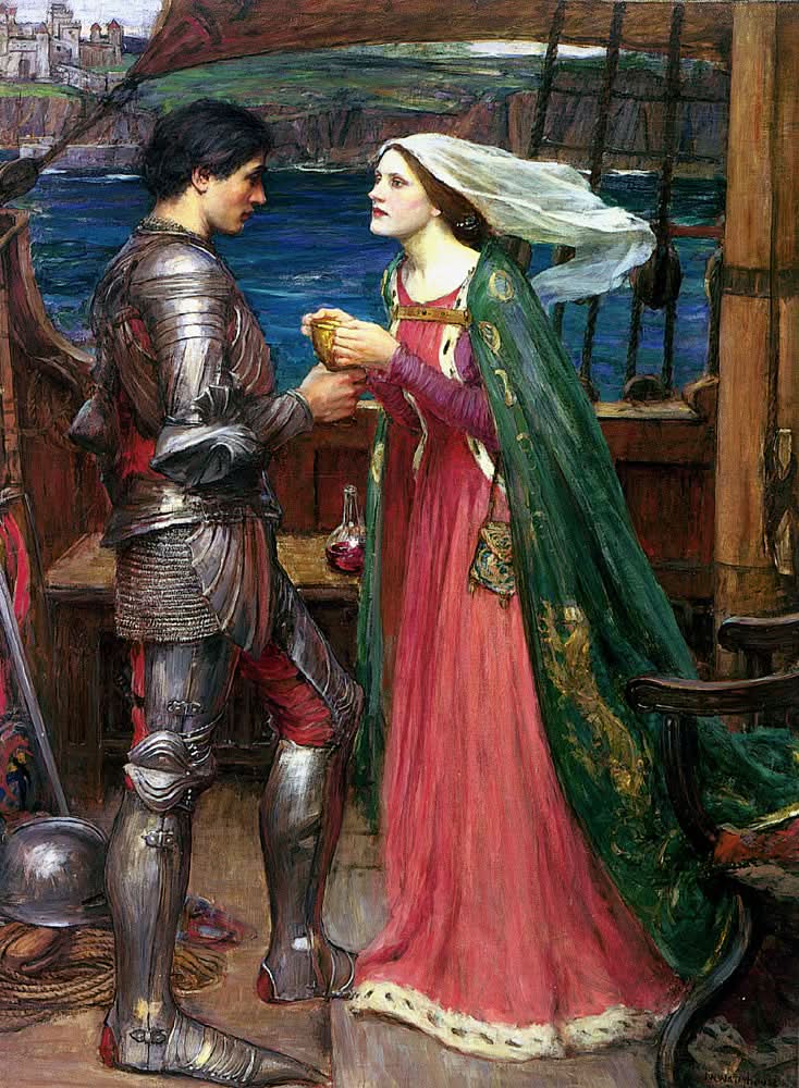 Tristan und Isolde teilen sich den Trank