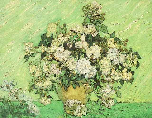 Vase mit Rosen 1890