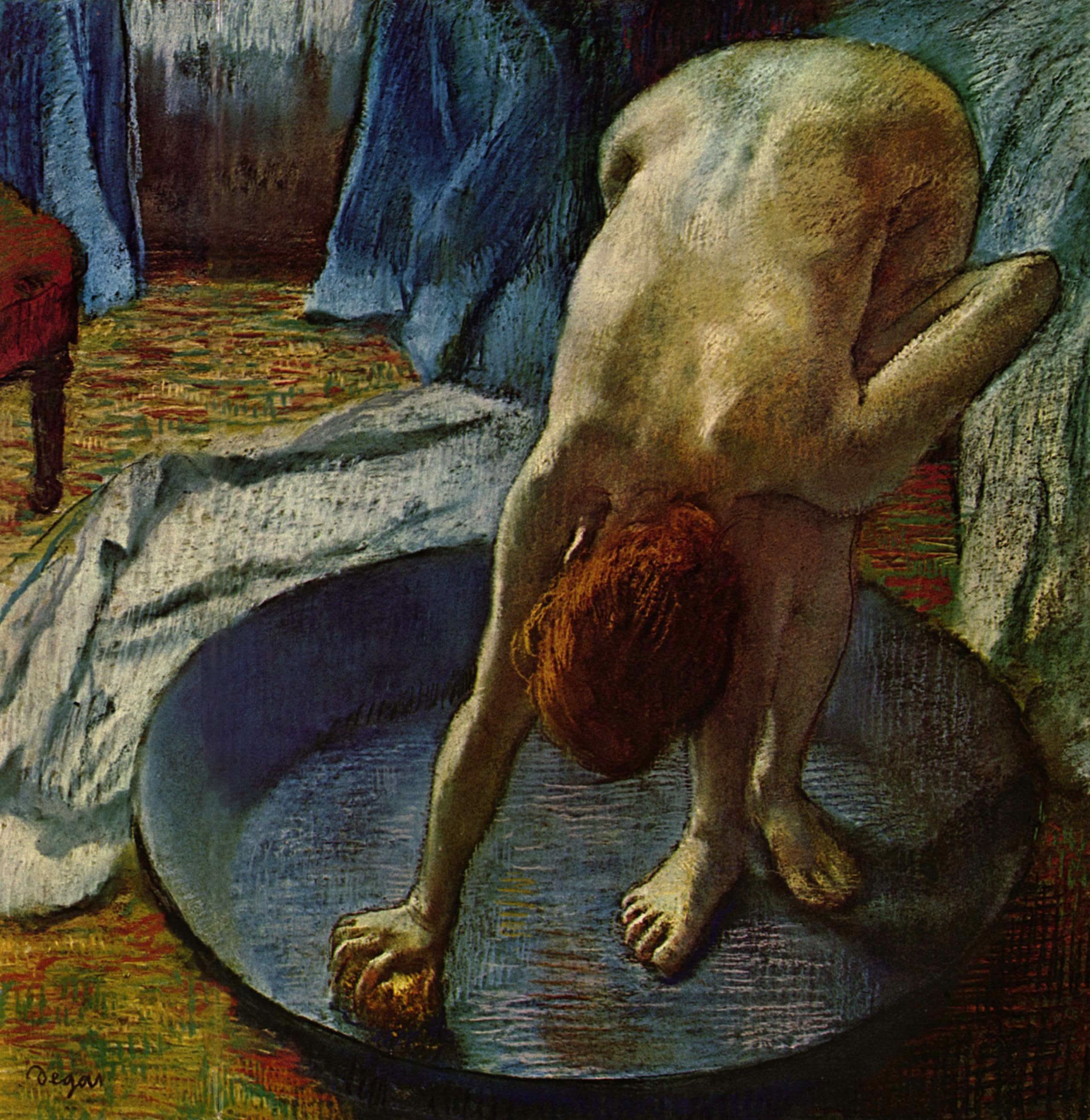 Frau in der Badewanne