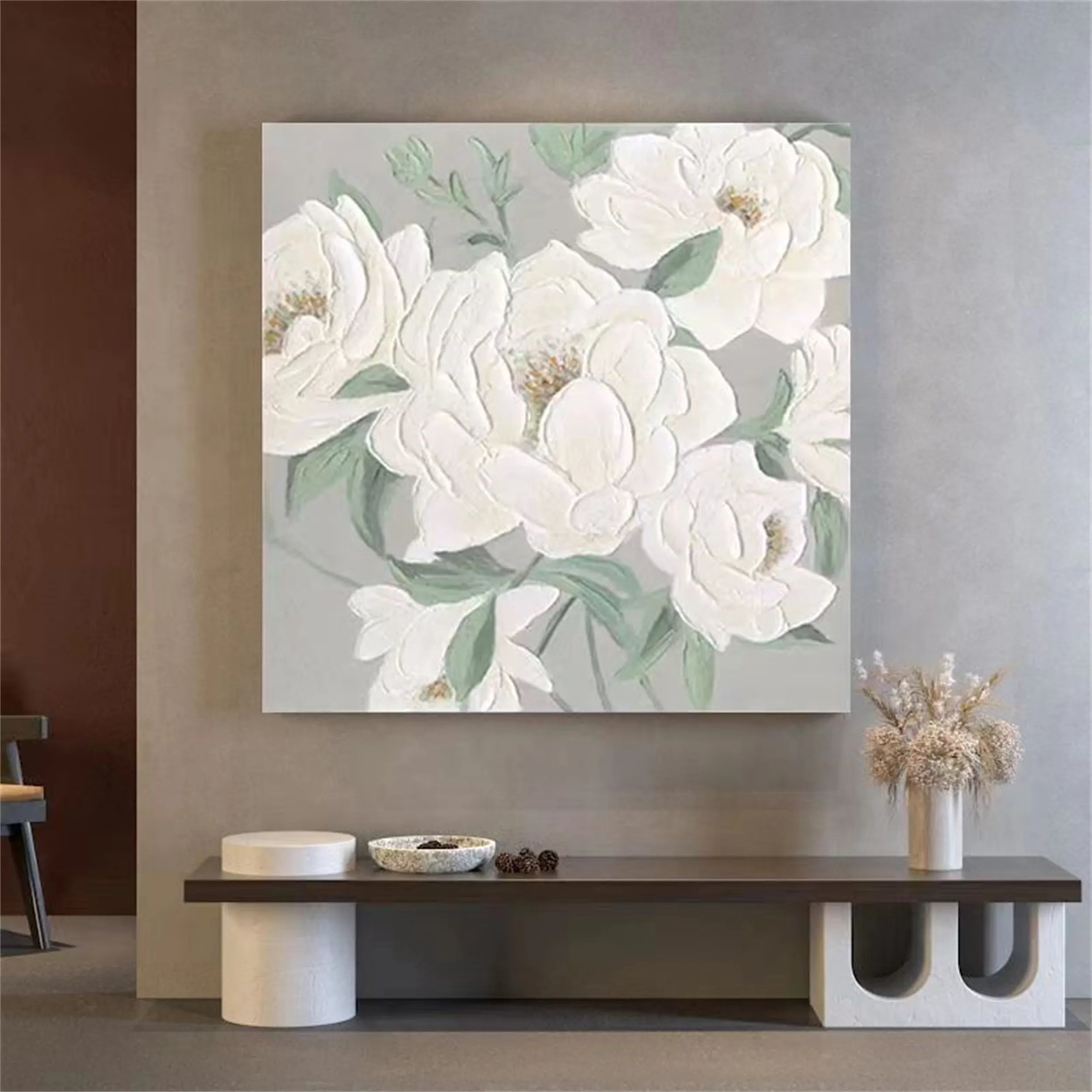 Flower & Tree Abstract Textured Wall Art #ML016