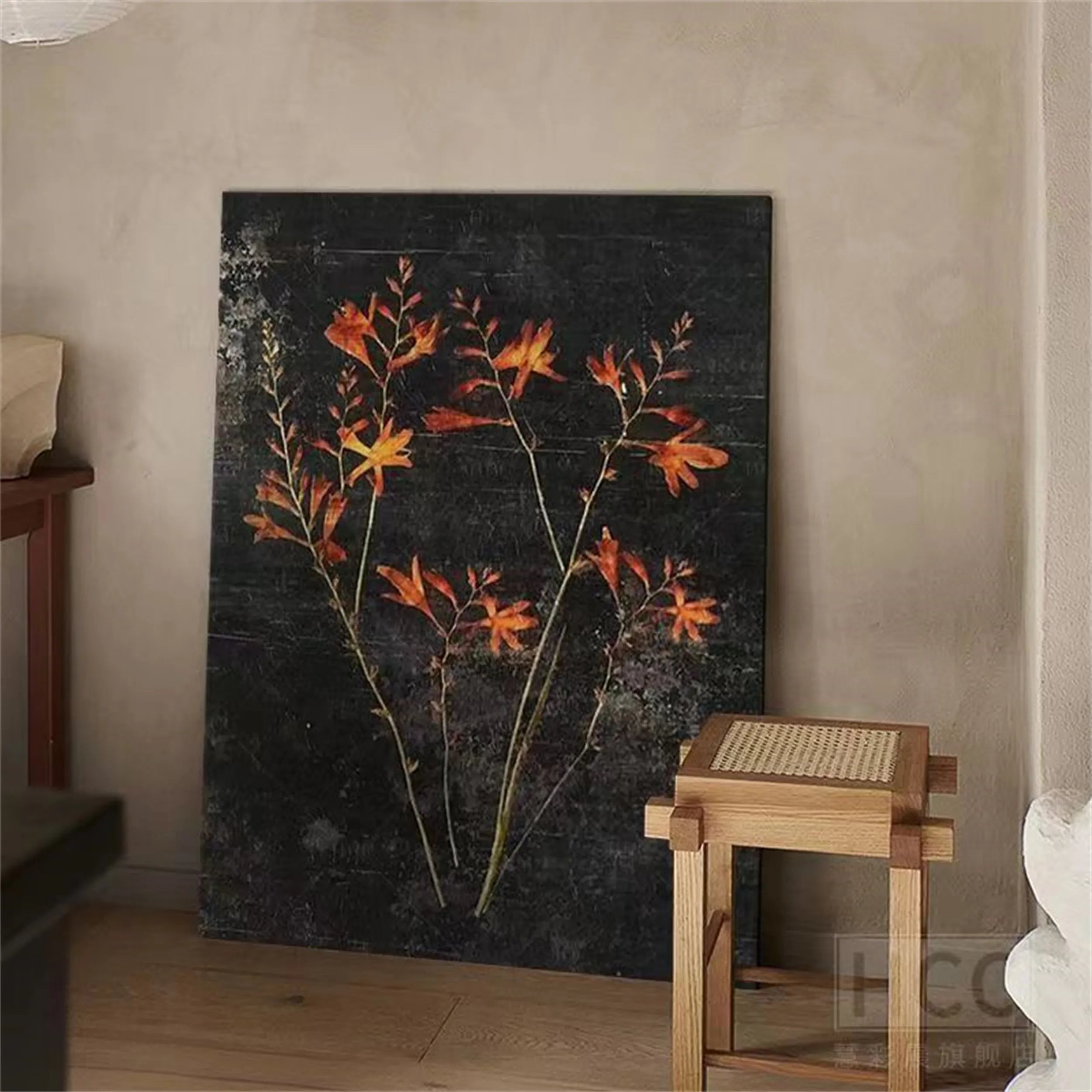 Flower & Tree Abstract Textured Wall Art #ML017