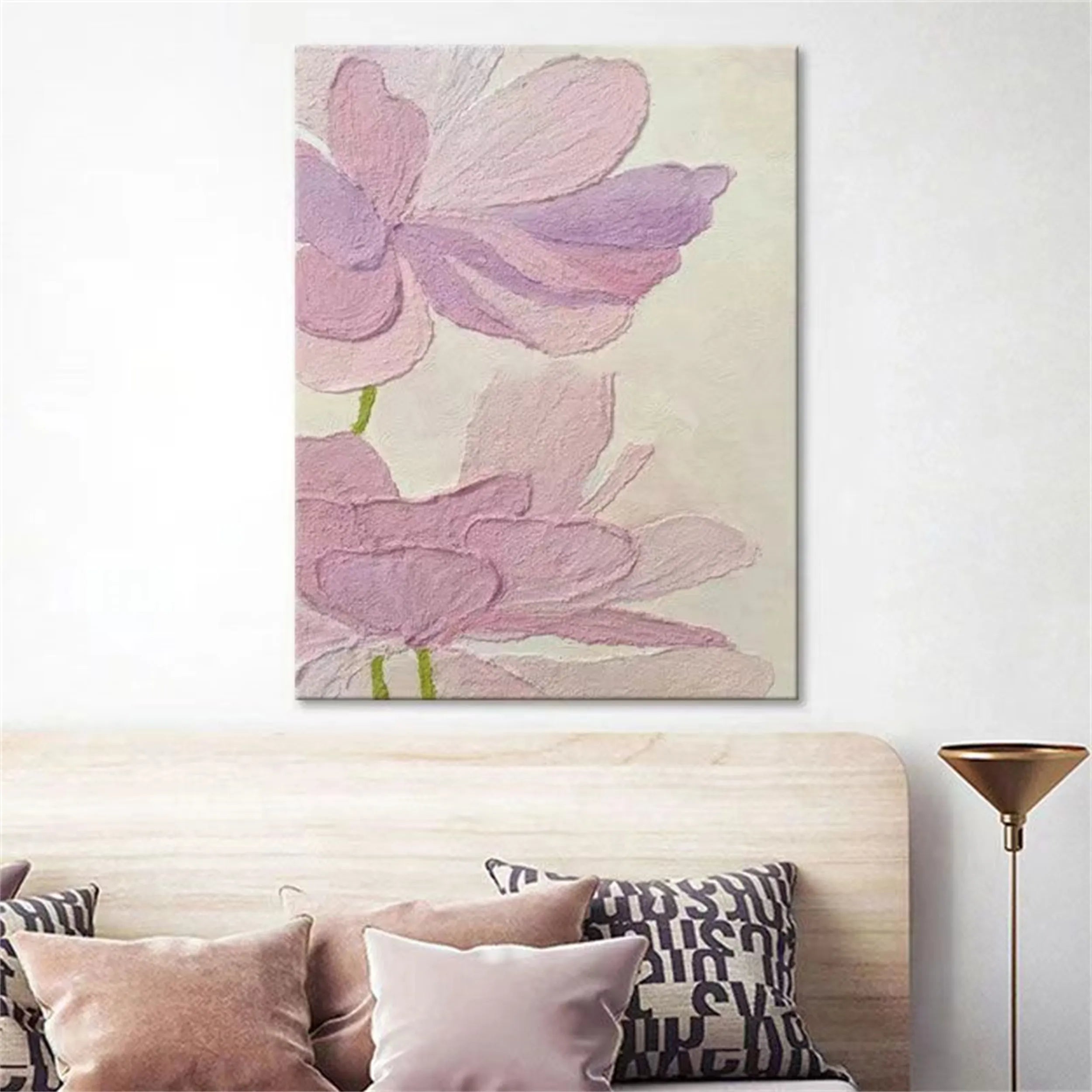 Colorful Flower & Tree Abstract Textured Wall Art #ML021