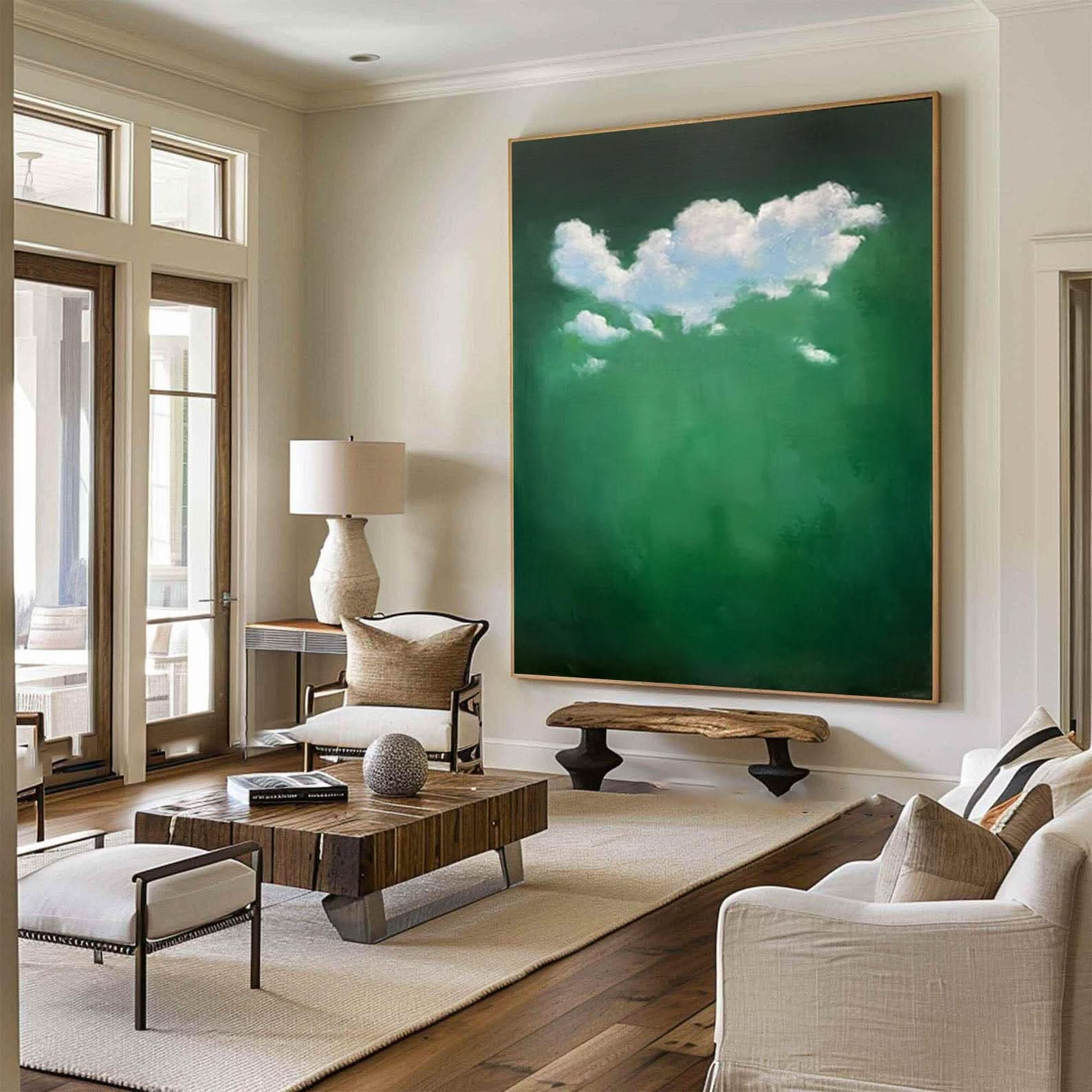 Tranquil Cloud Wall Art Modern Abstract Home Decor #OS 007