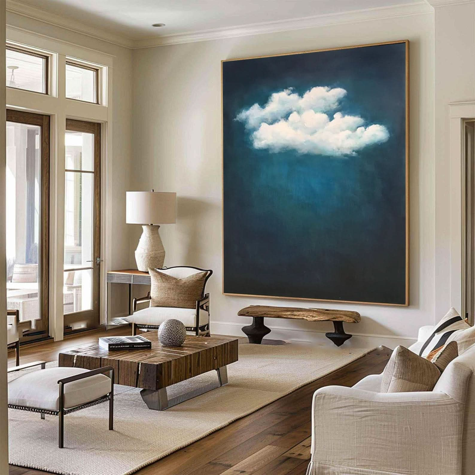 Tranquil Cloud Wall Art Modern Abstract Home Decor #OS 006