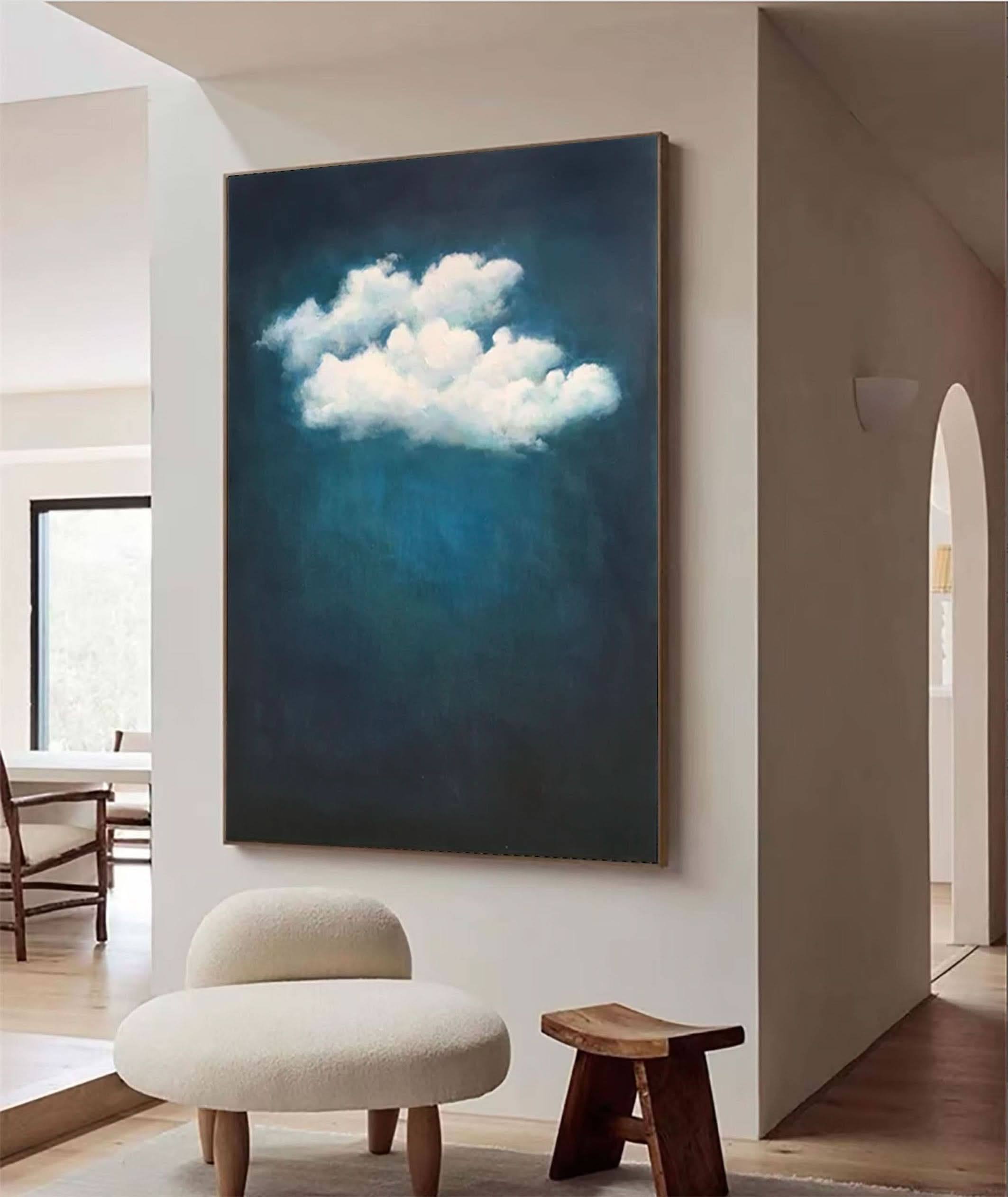 Tranquil Cloud Wall Art Modern Abstract Home Decor #OS 006