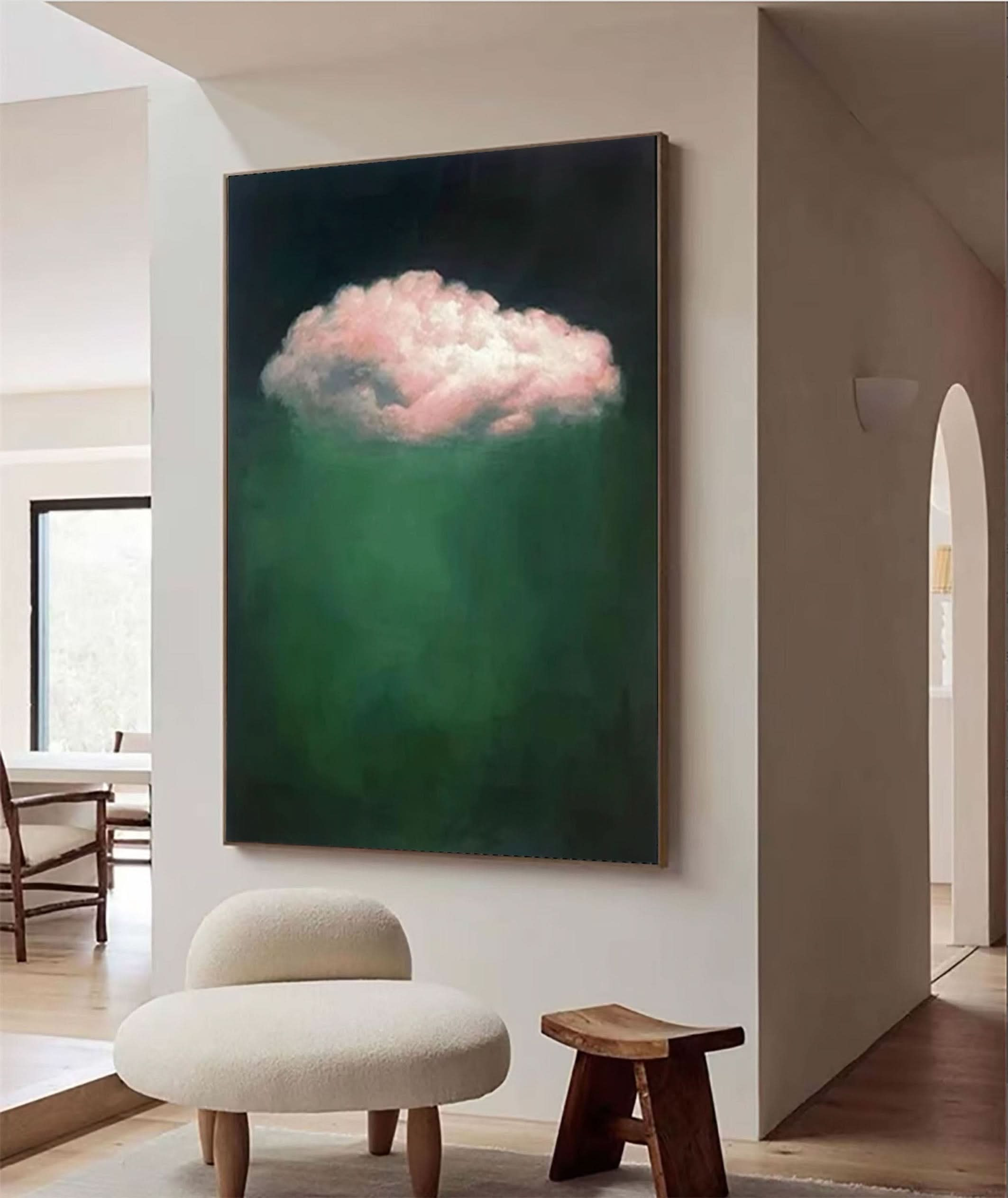 Tranquil Cloud Wall Art Modern Abstract Home Decor #OS 005