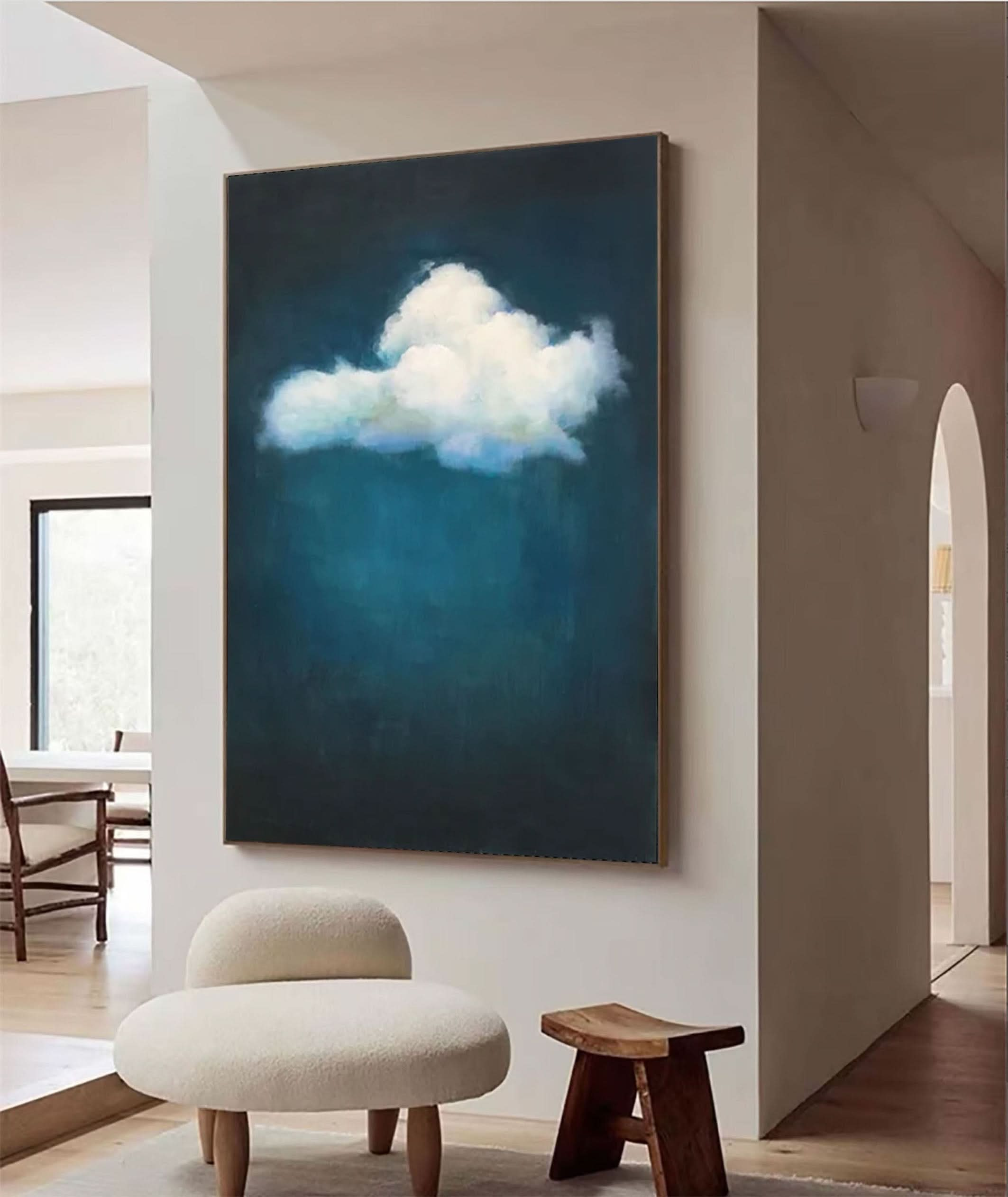 Tranquil Cloud Wall Art Modern Abstract Home Decor #OS 008