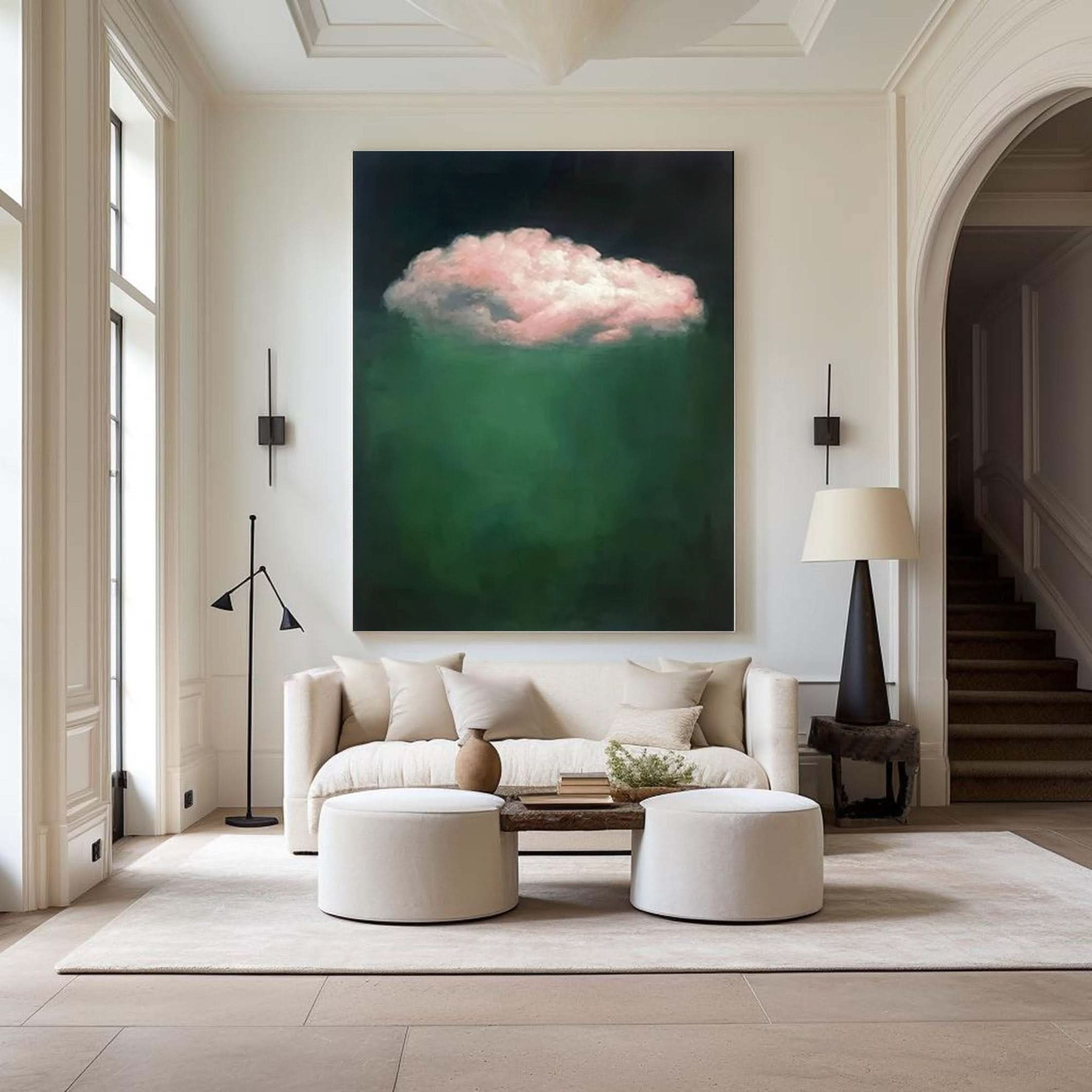 Tranquil Cloud Wall Art Modern Abstract Home Decor #OS 005