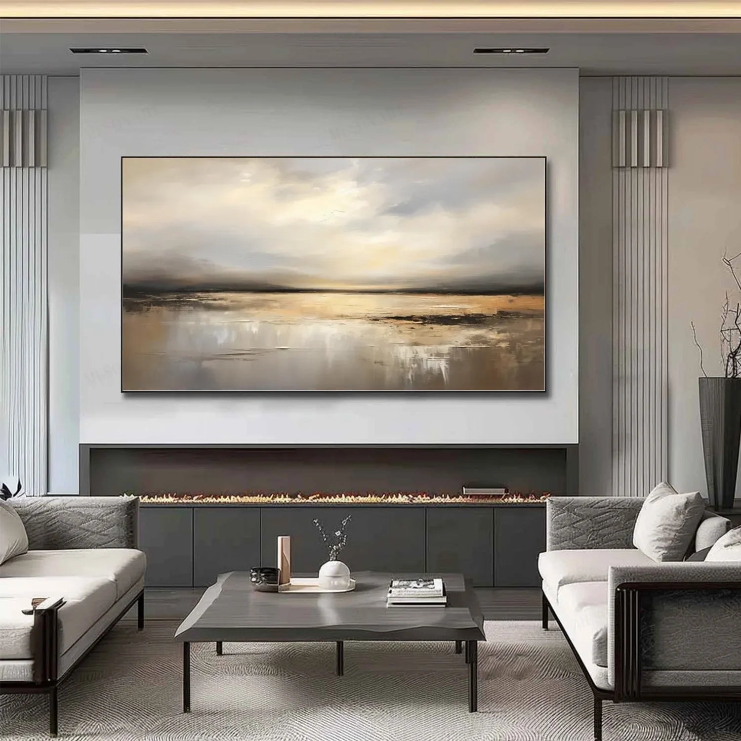 Sea & Sky Abstract Wall Art #MS142