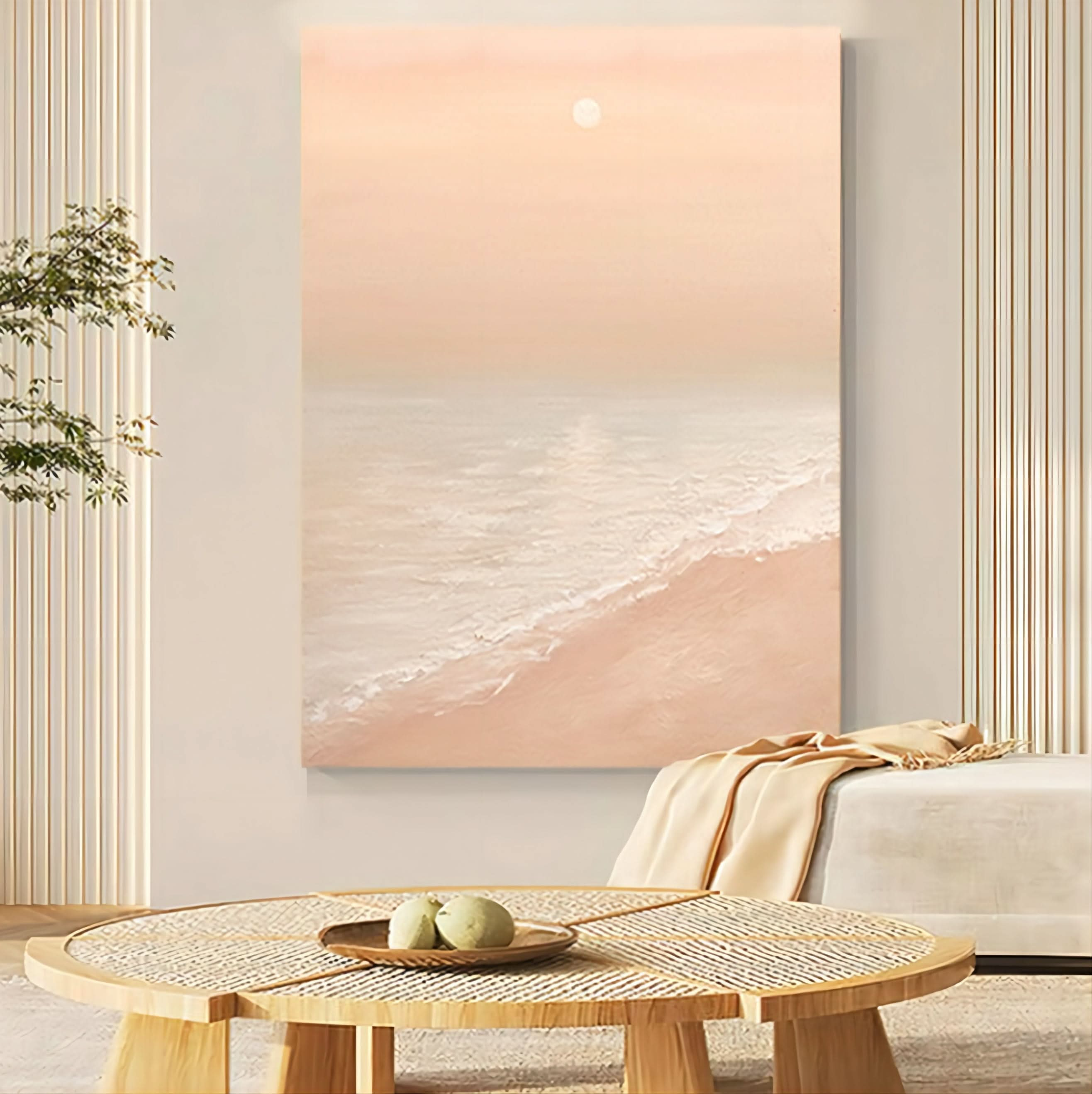 Large Landscape Oil Painting Large Landscape Canvas Art Wabi-Sabi Painting Landscape Wall Art