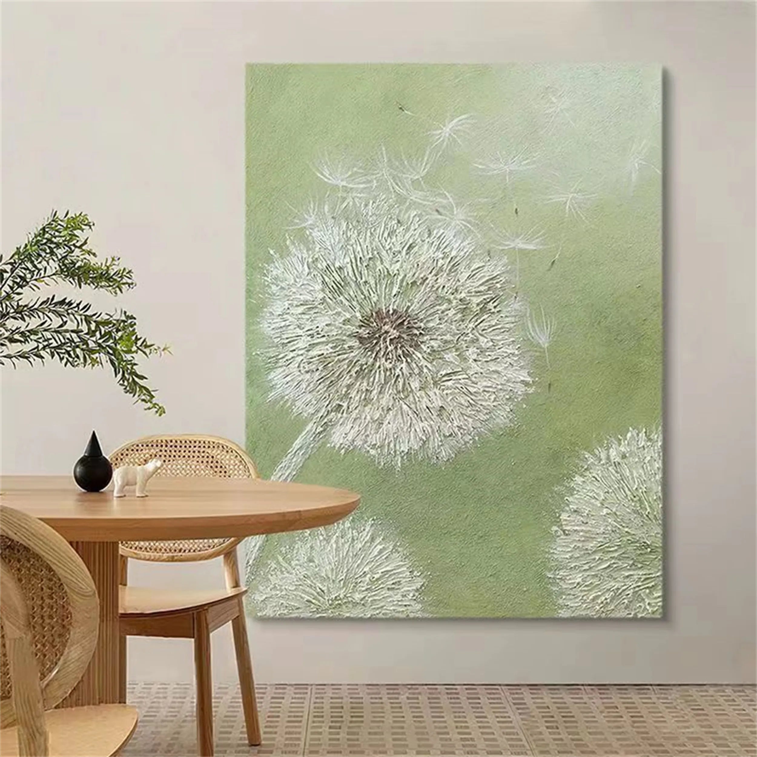 Flower & Tree Abstract Textured Wall Art #ML026