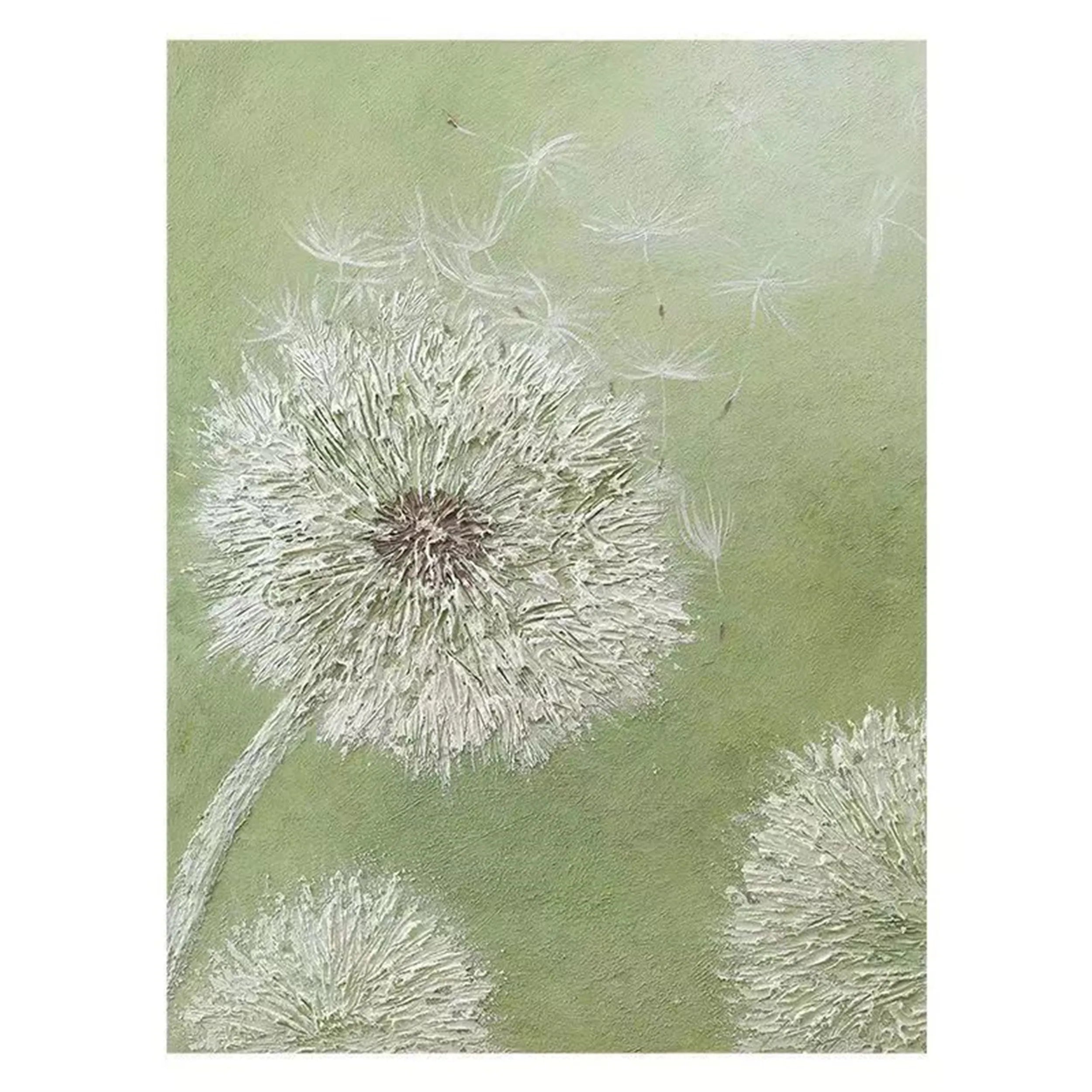 Flower & Tree Abstract Textured Wall Art #ML026