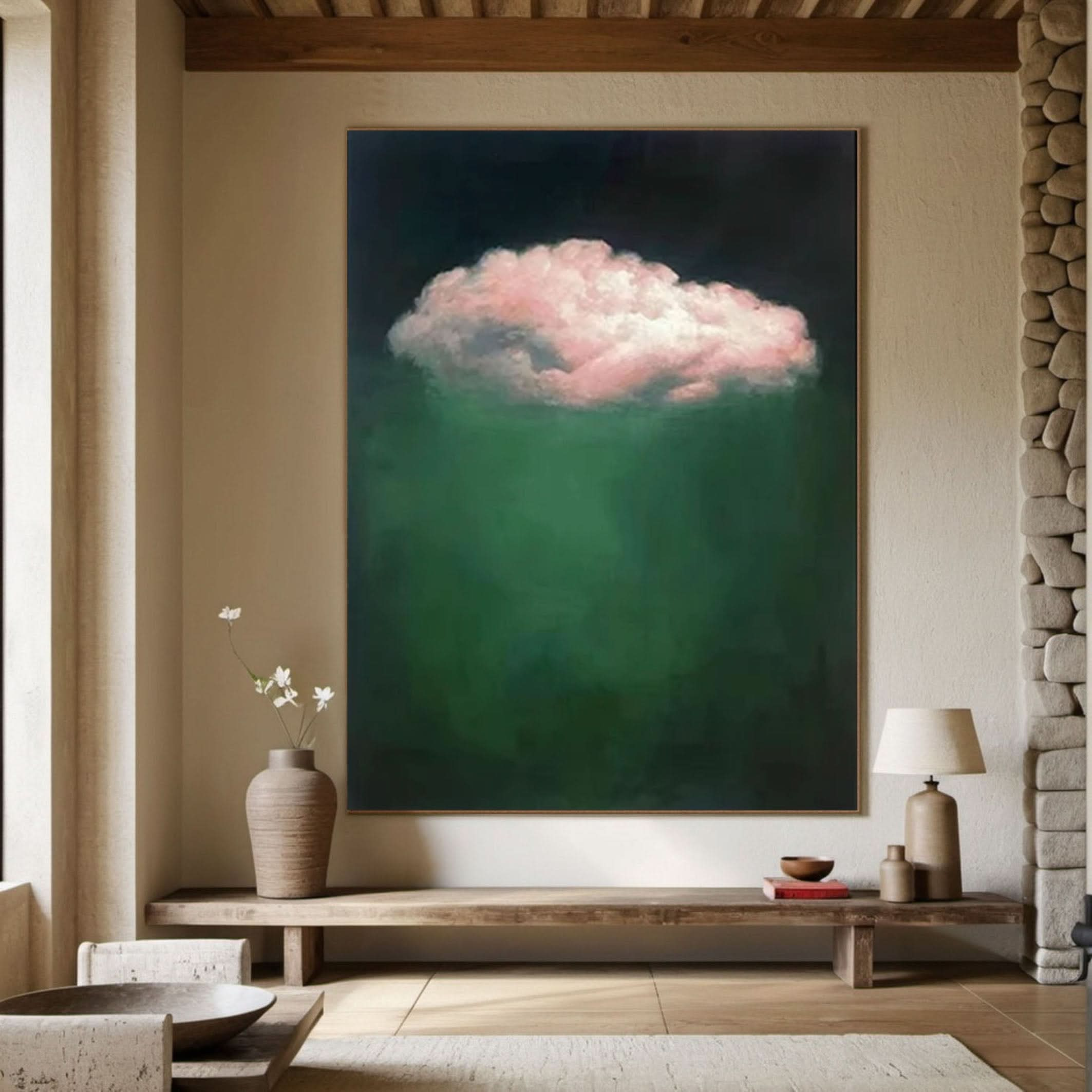 Tranquil Cloud Wall Art Modern Abstract Home Decor #OS 005