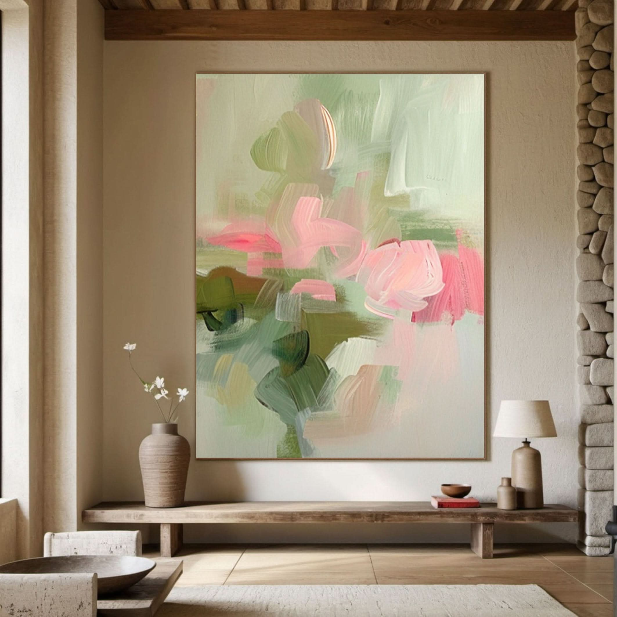 Vibrant Bloom Canvas Art Colorful Wall Decor #FT 040