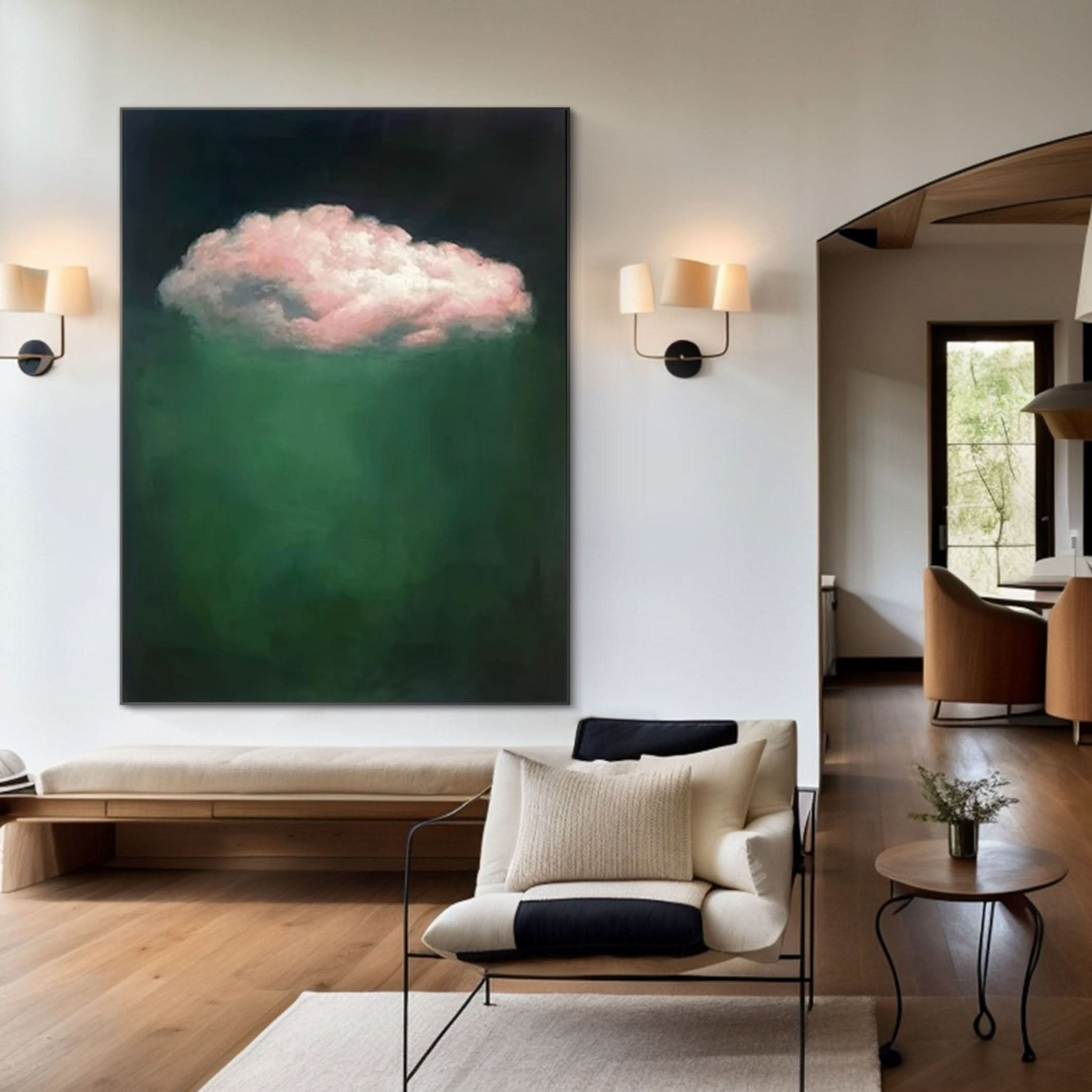 Tranquil Cloud Wall Art Modern Abstract Home Decor #OS 005