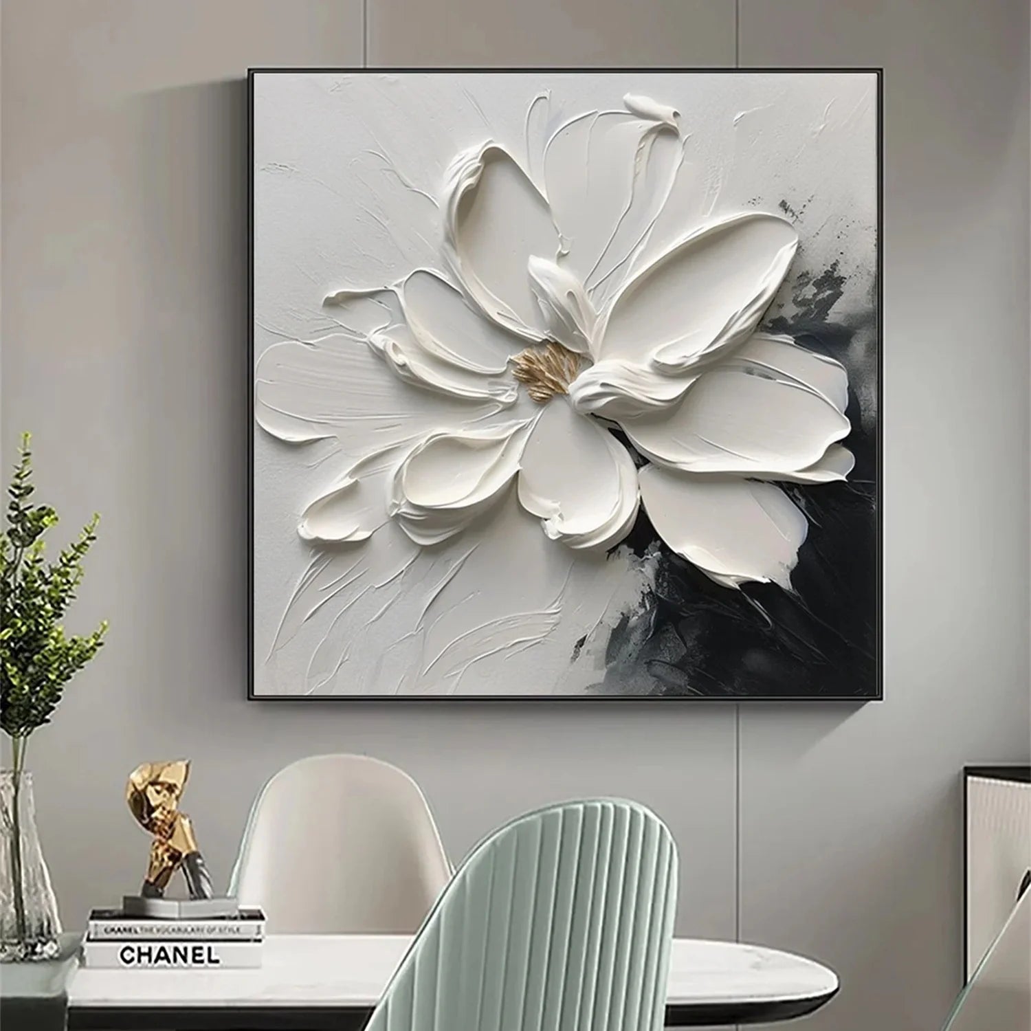 Flower & Tree Abstract Textured Wall Art #ML059