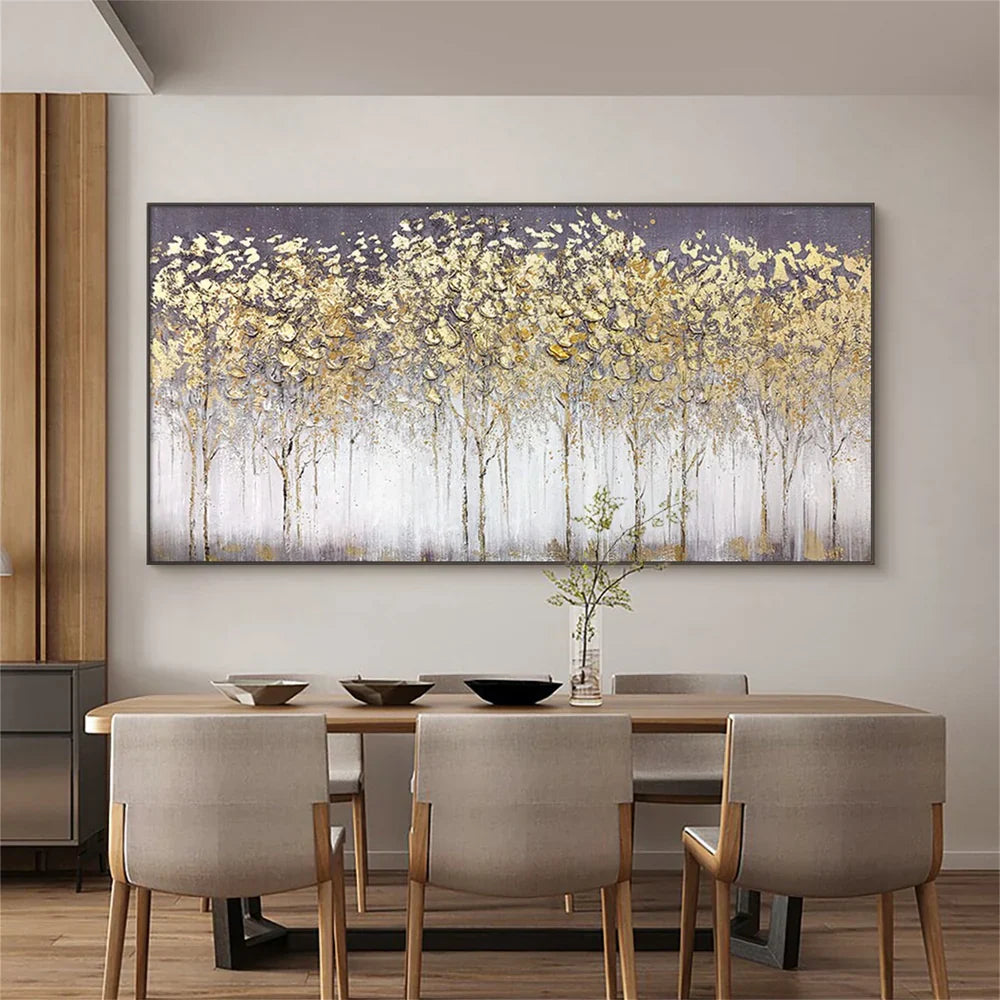 Colorful Flower & Tree Abstract  Wall Art #ML041