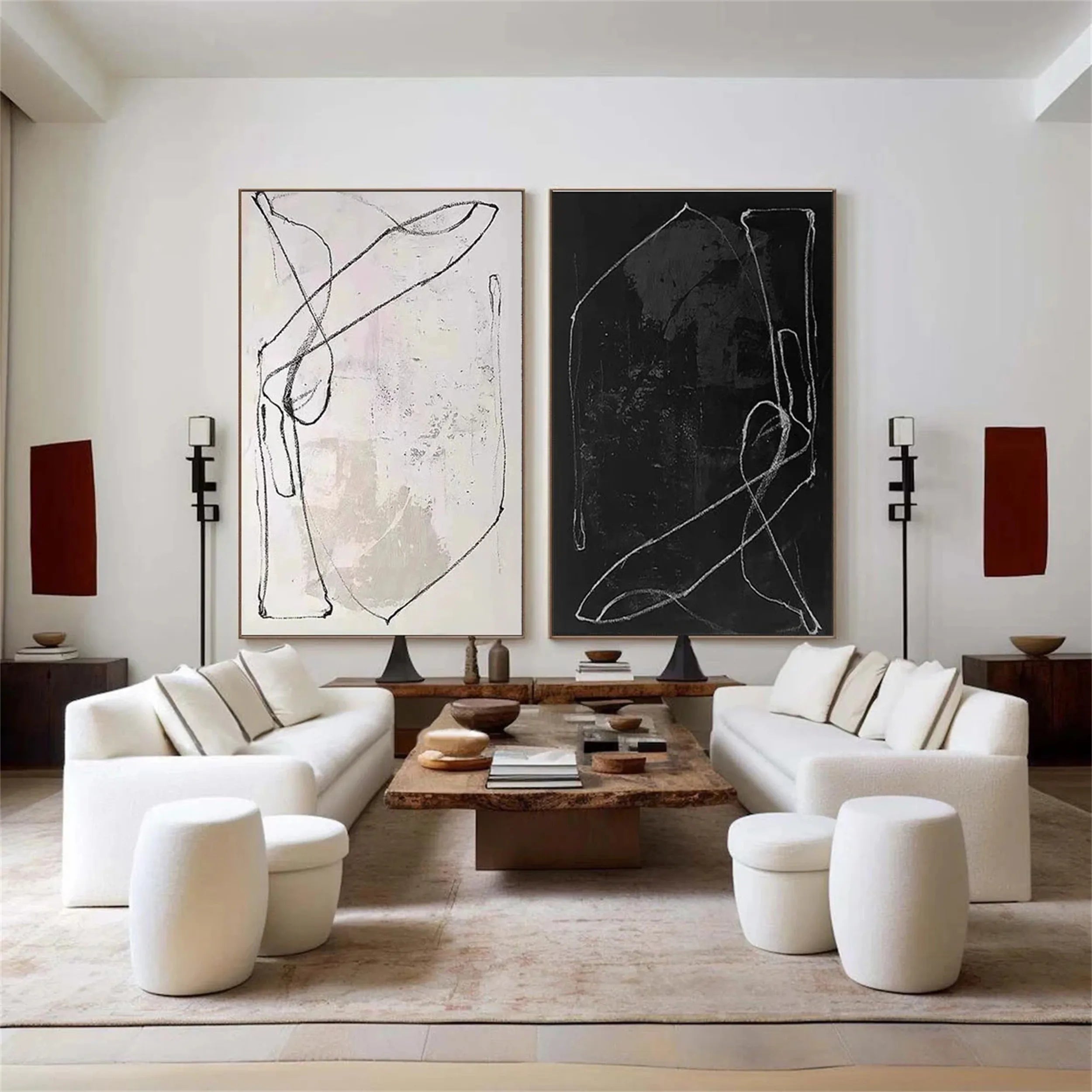 Abstract Painting Set of 2 #AB 117