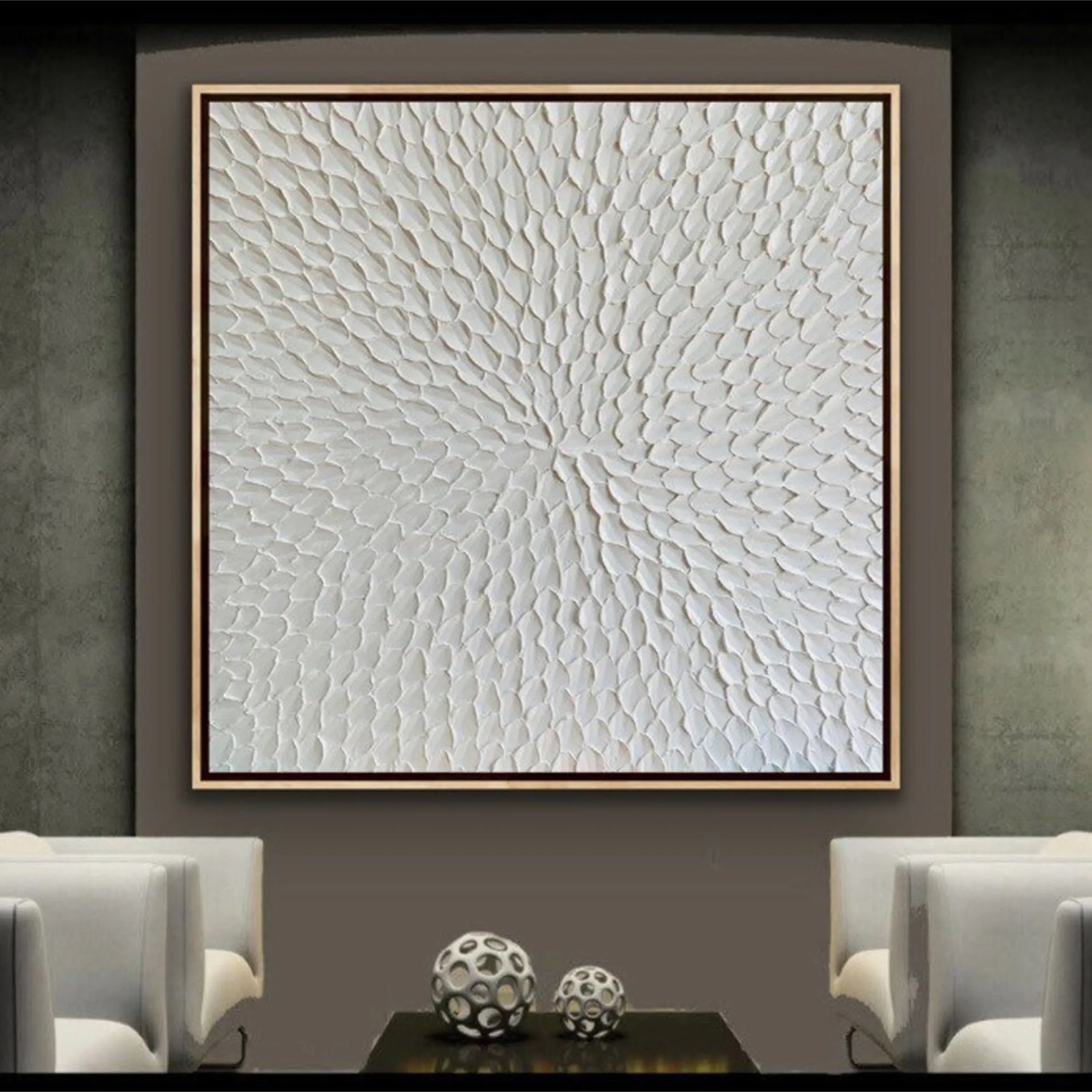 Flower & Tree Abstract Textured Wall Art #ML031