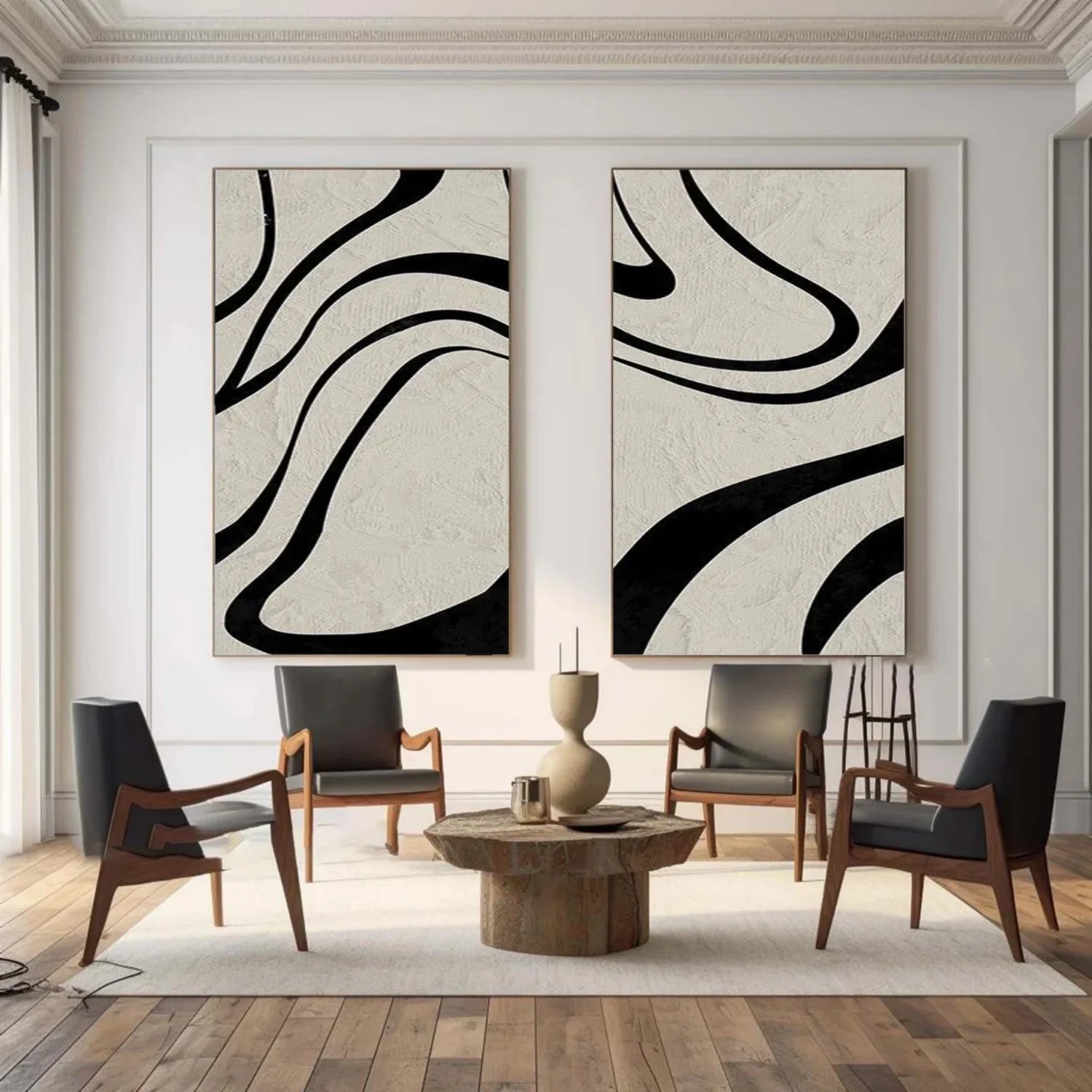 Abstract Painting Set of 2 #AB 406