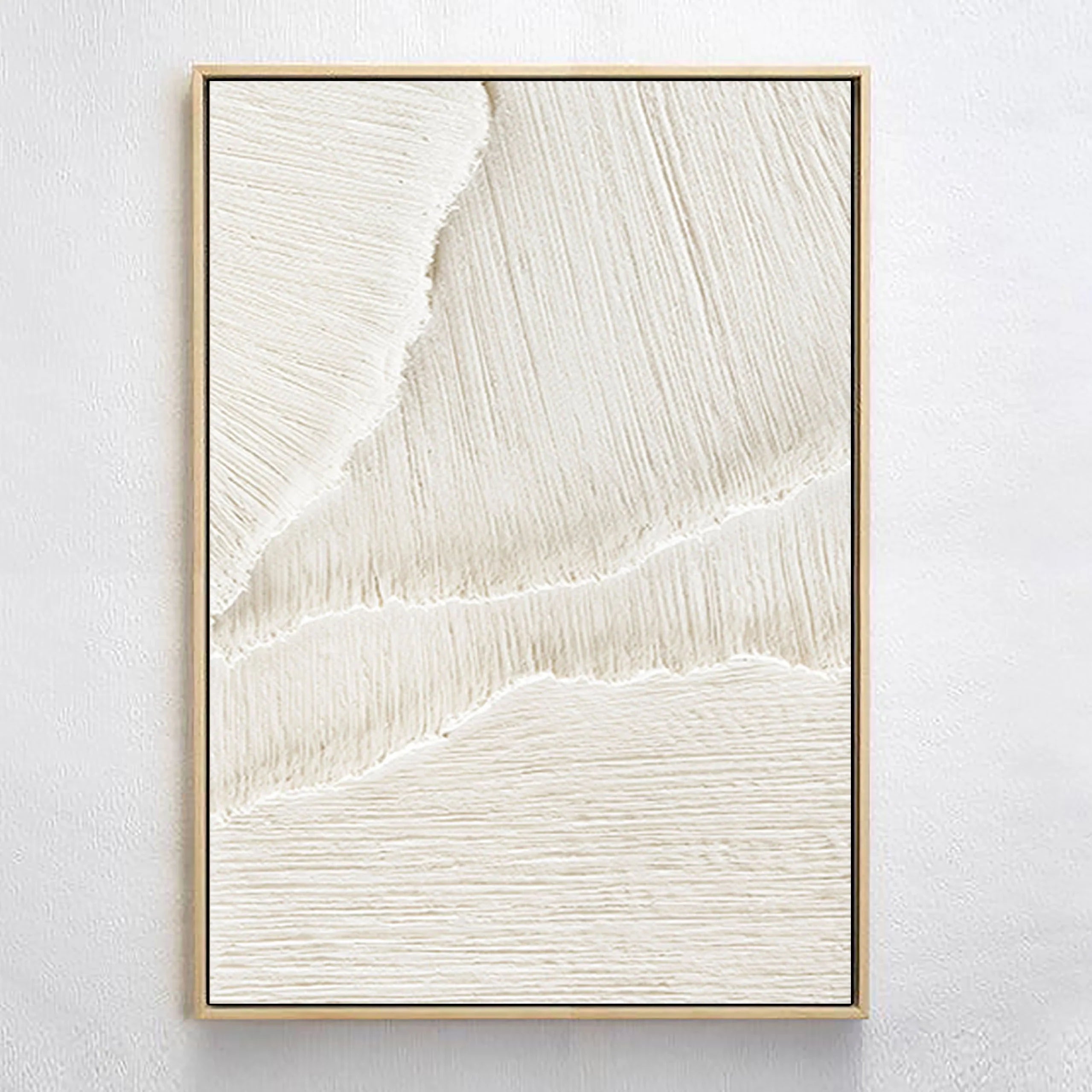 3D Textured Plaster Minimalist Large Painting on Canvas for Room Decor