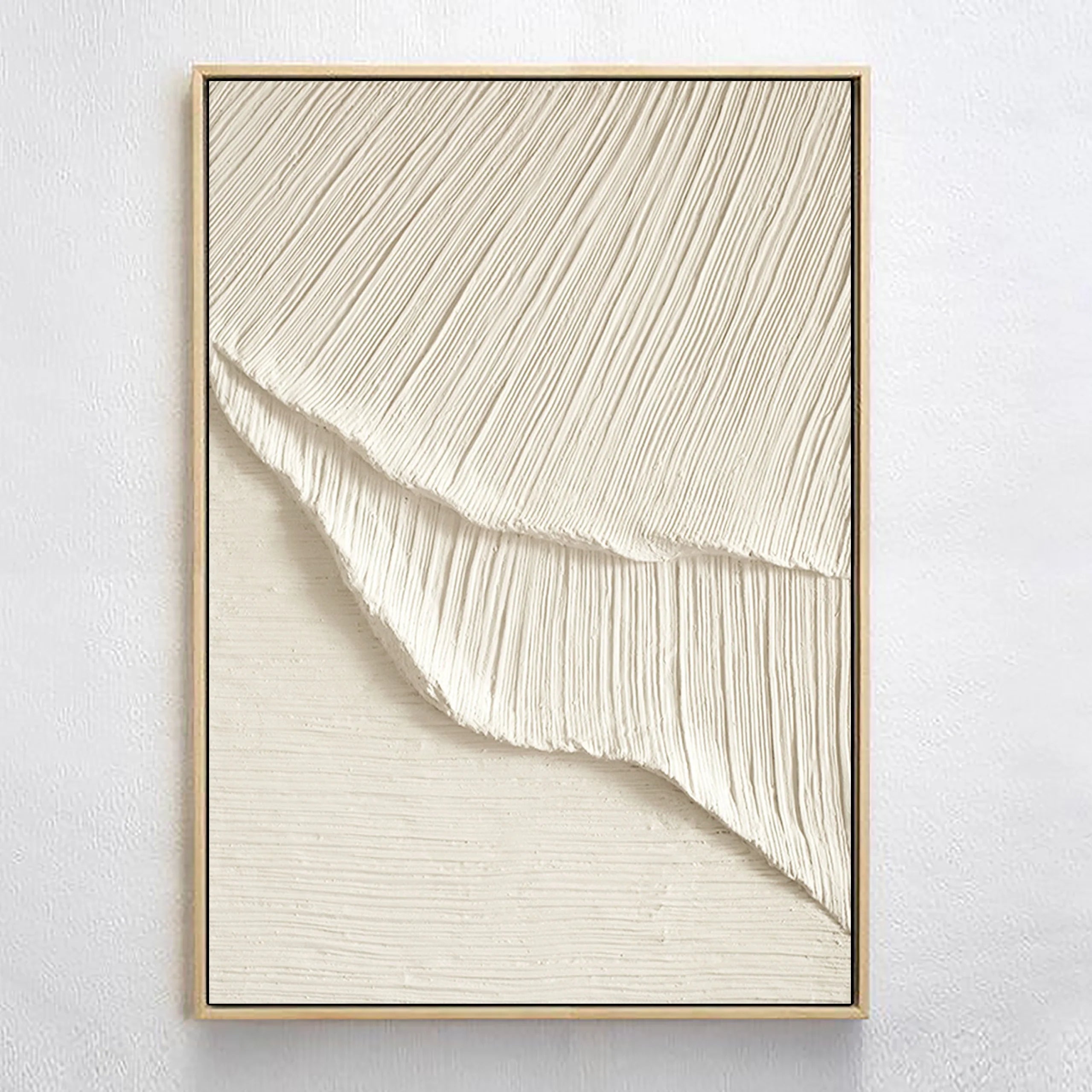 Minimalist Textured Plaster Art Painting Wall Artwork Original by Artist