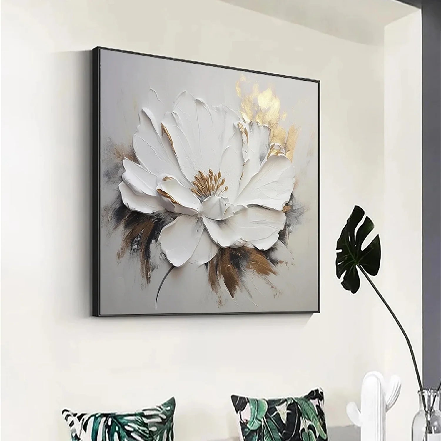 Flower & Tree Abstract Textured Wall Art #ML060