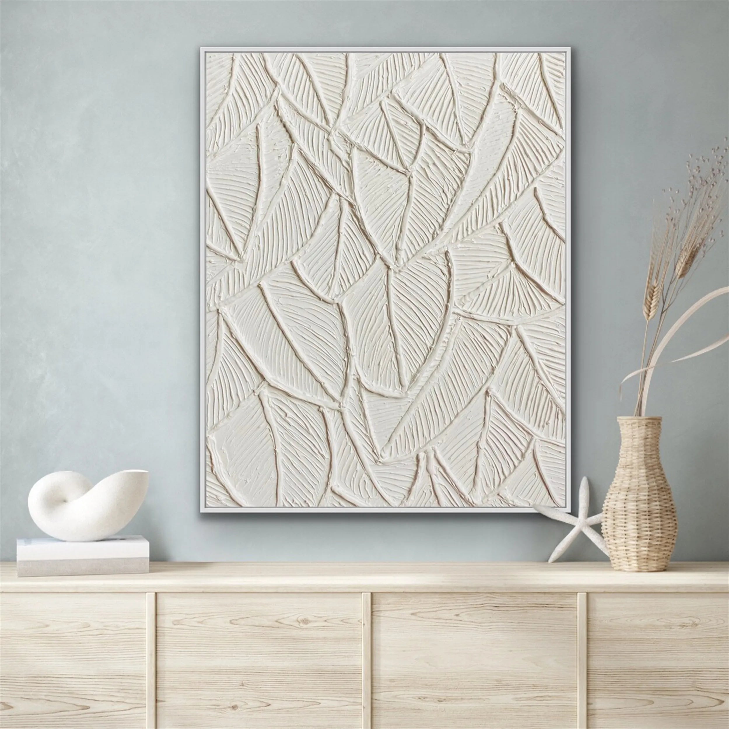 Flower & Tree Abstract Textured Wall Art  #ML032