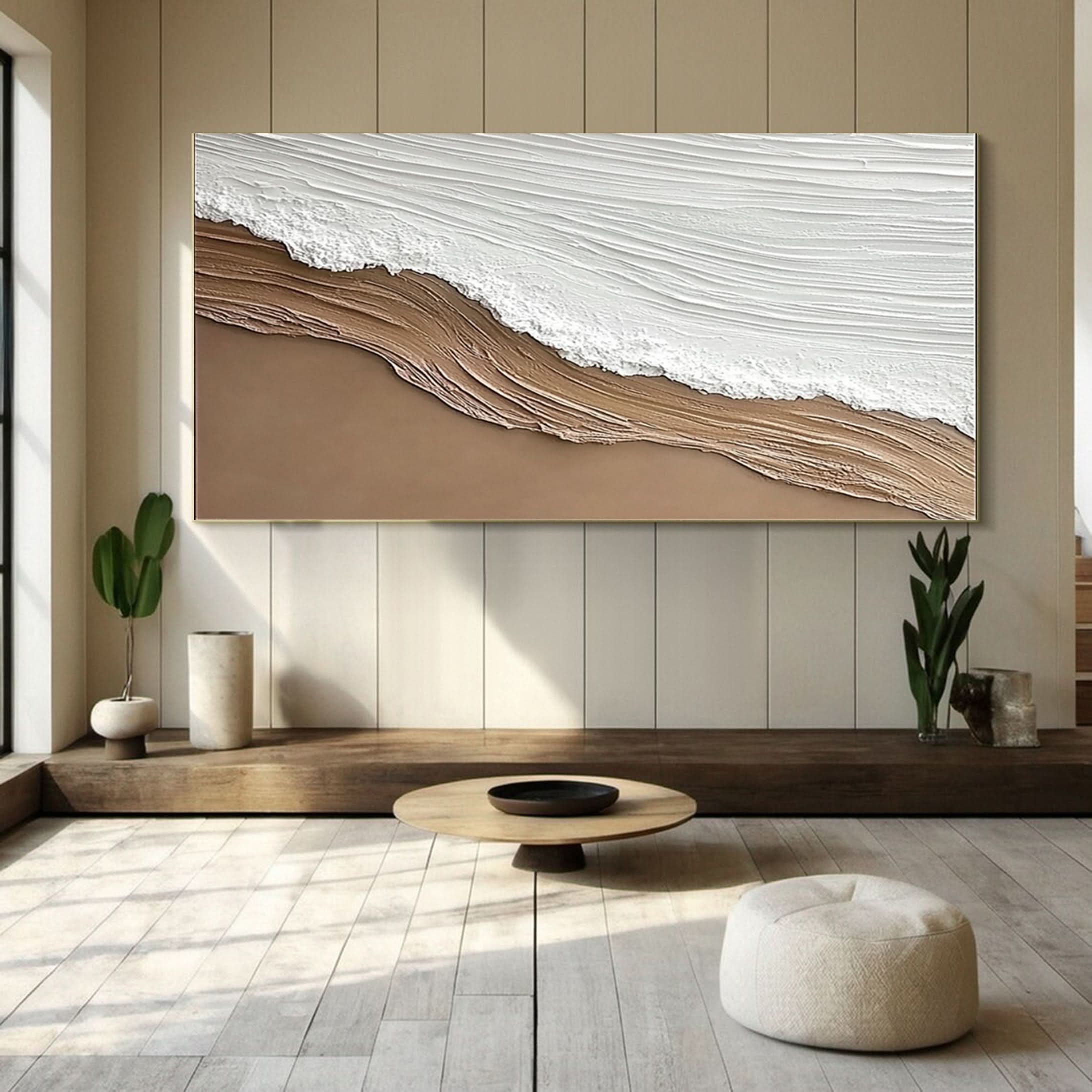 Large Textured Seascape Painting for Living Room Wall Art #OS 038