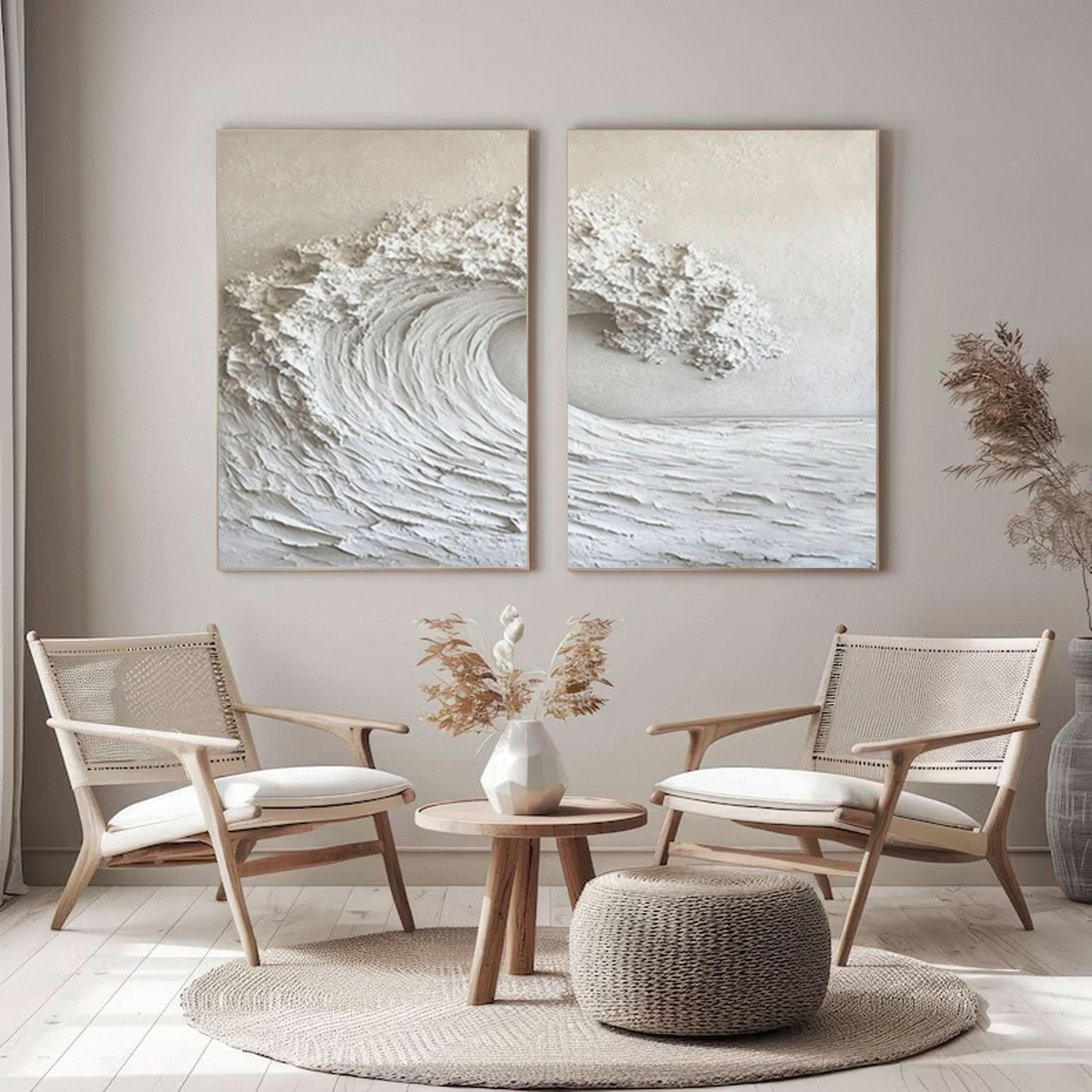 Large Textured Seascape Painting for Living Room Wall Art #OS 037