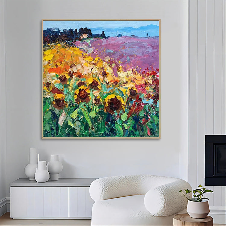 Original oil painting for living room: charm from nature