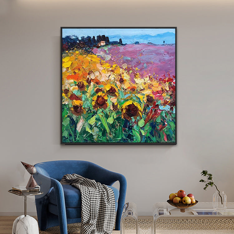 Original oil painting for living room: charm from nature