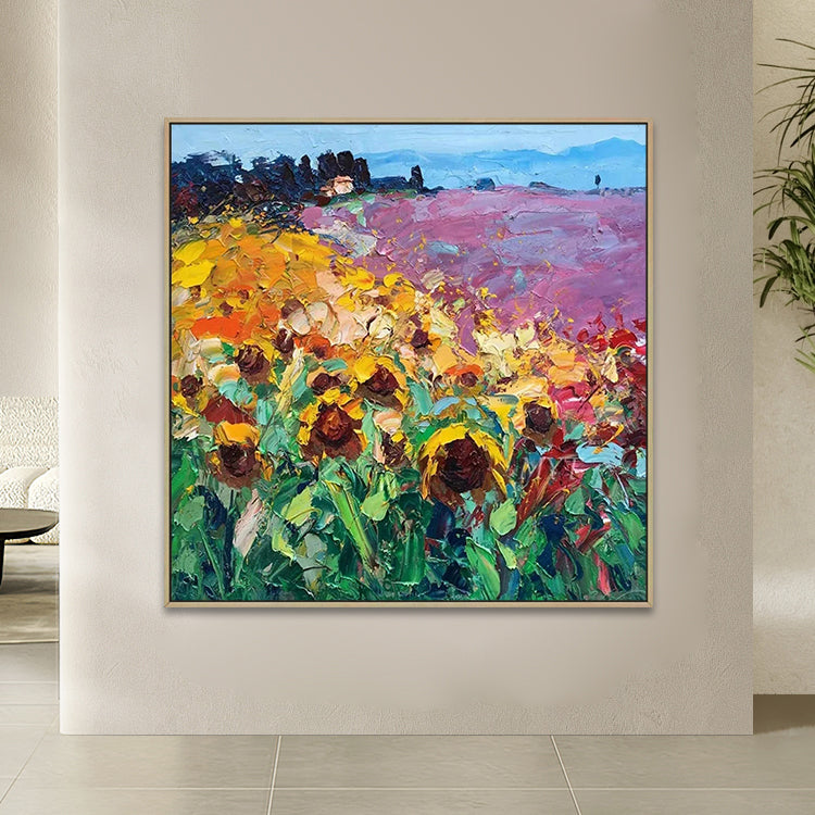 Original oil painting for living room: charm from nature