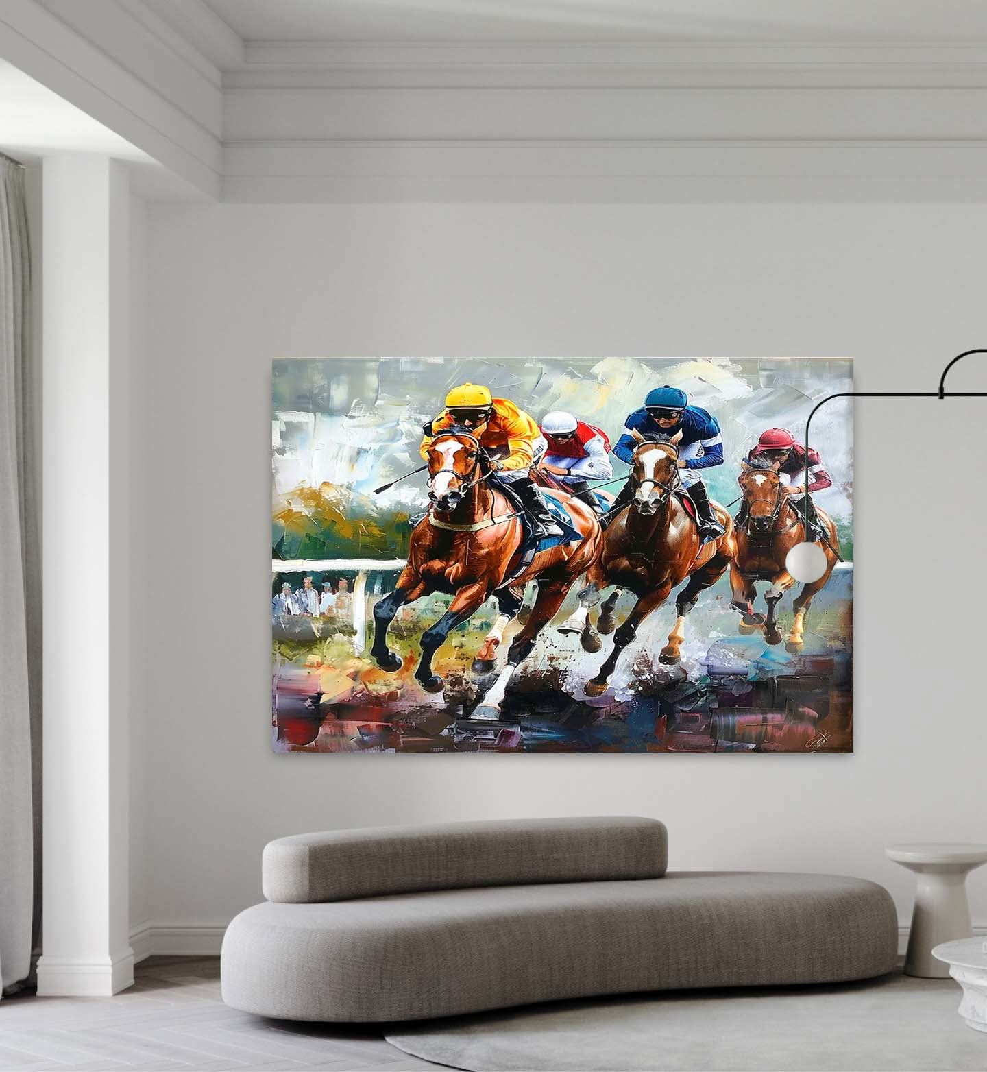 Horse Racing Canvas Art for Sale Horse Racing Canvas Wall Painting Decoration Horse Racing Wall Art