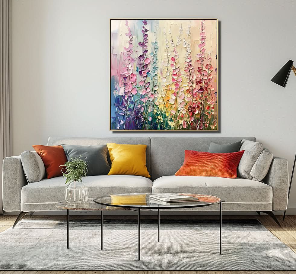 Bunte Blumenwiese Malerei-wp241828