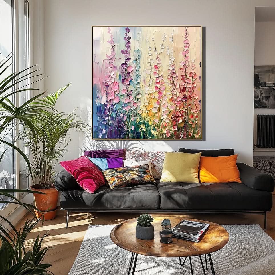 Bunte Blumenwiese Malerei-wp241828