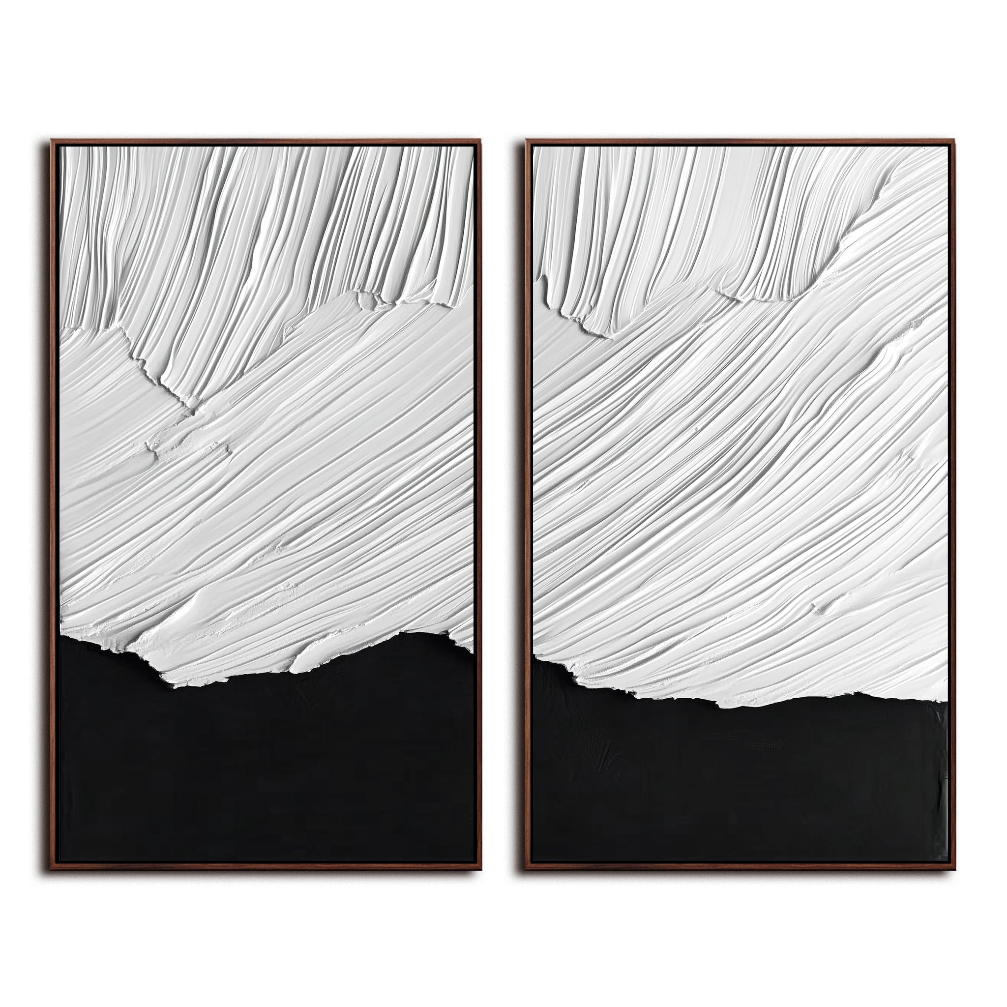 Dual Textured Black & White Panels-wp241368