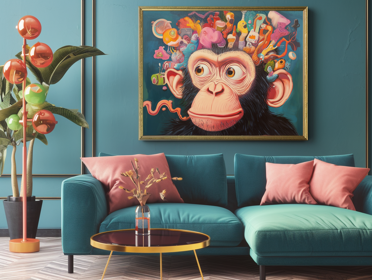 Whimsical Monkey Wall Art