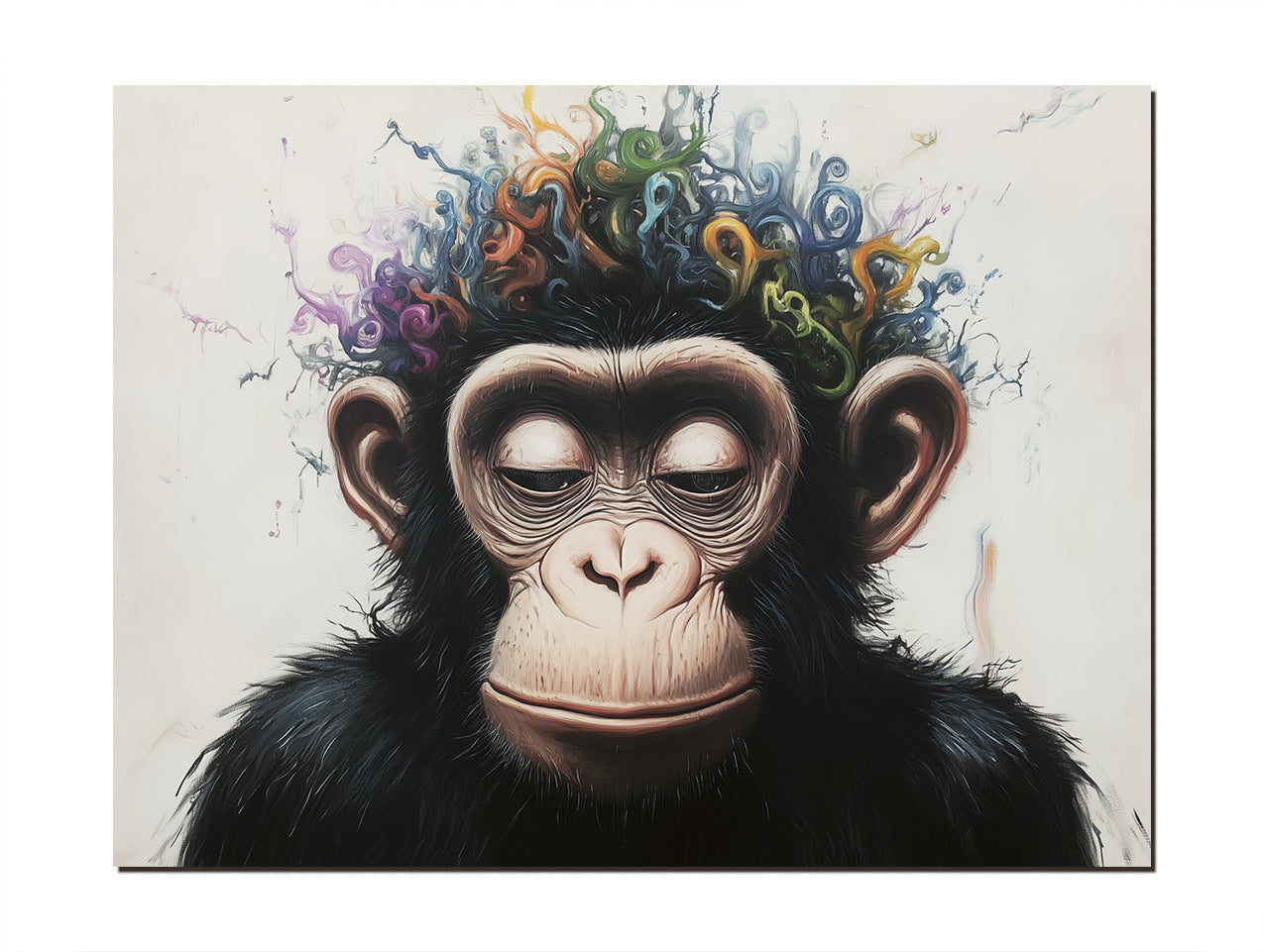 Inner Muse - Monkey Portrait Art