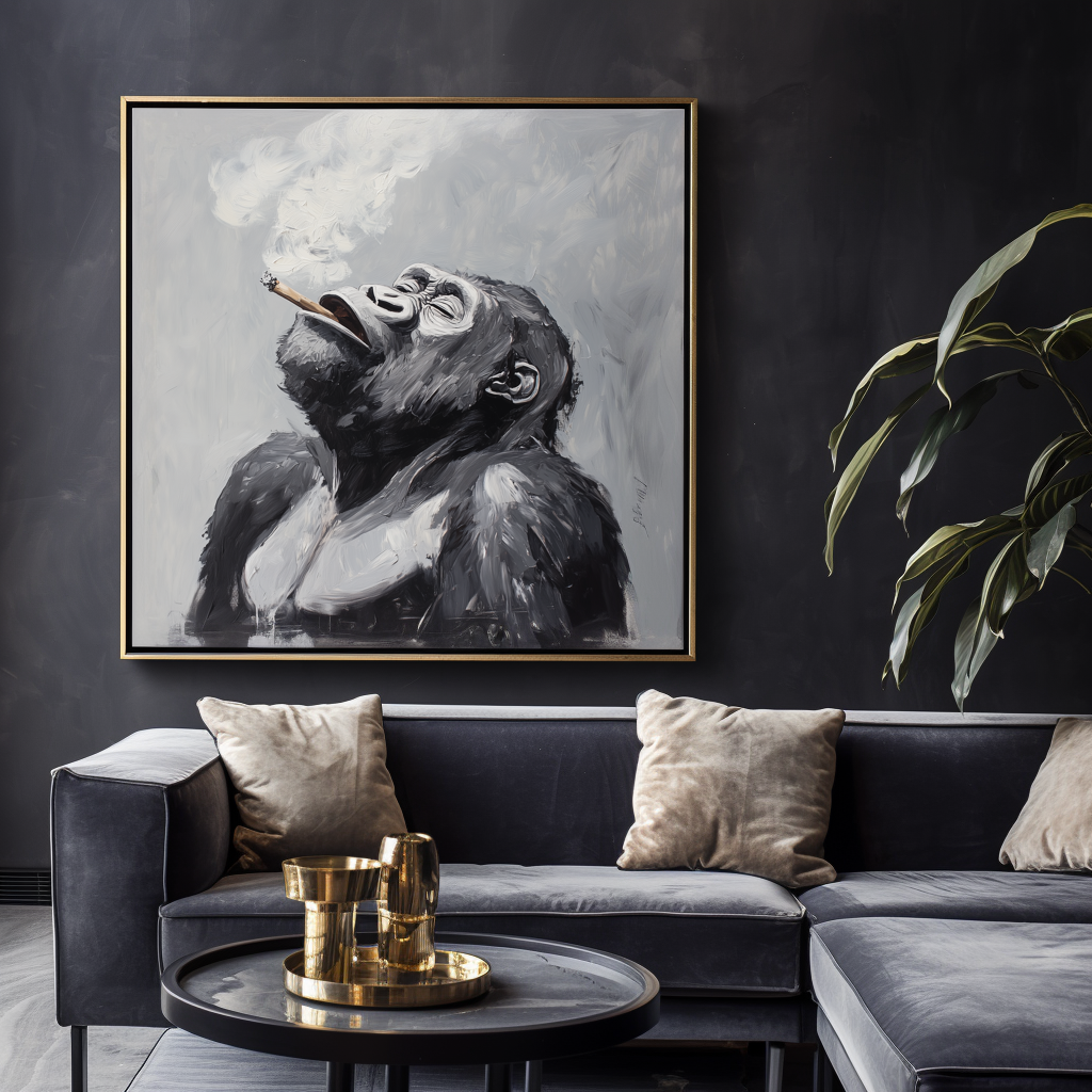 Smoky Reflection - Gorilla Art