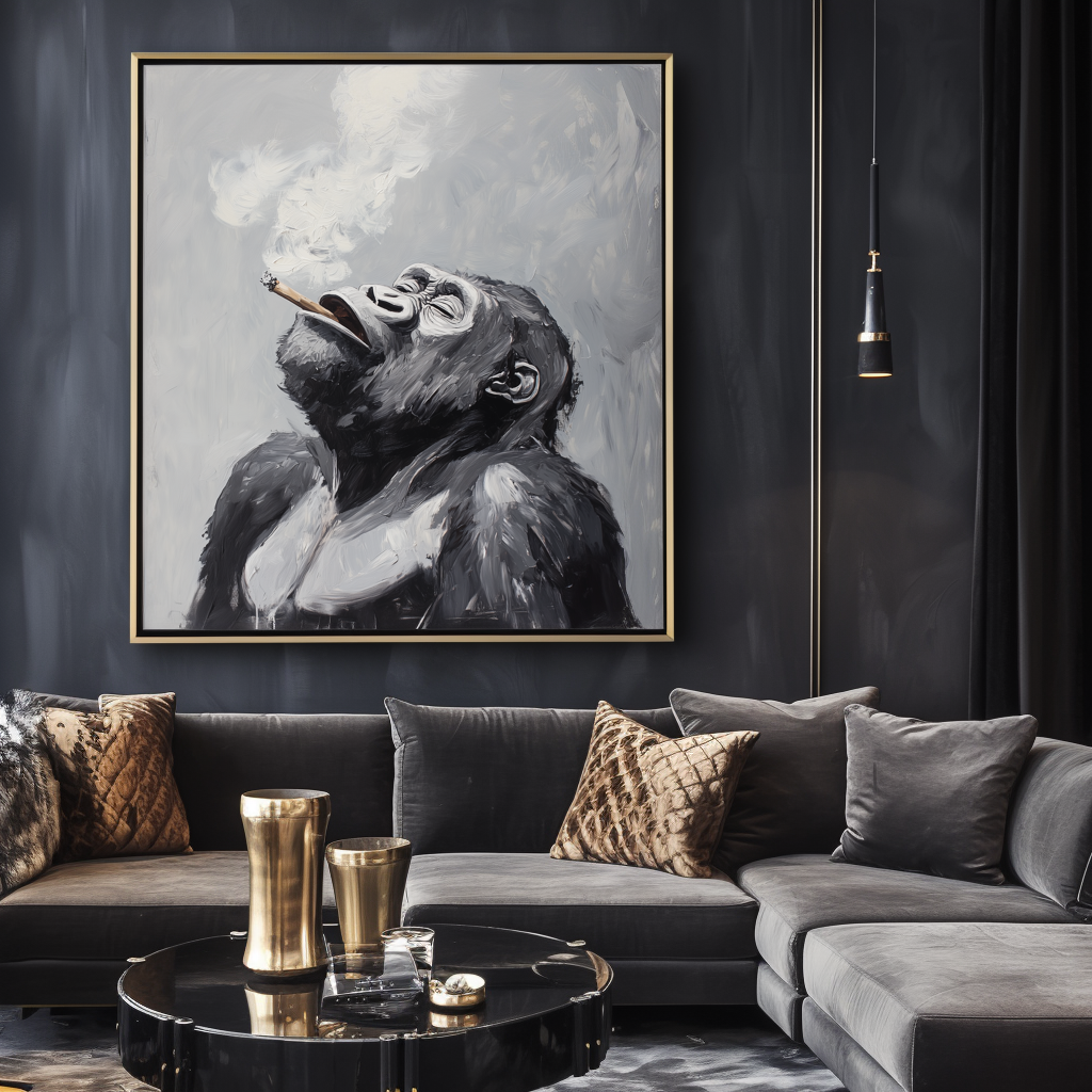 Smoky Reflection - Gorilla Art