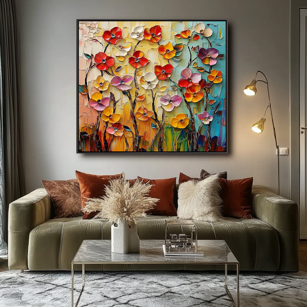 Vivid Floral Garden Artwork-wp241898