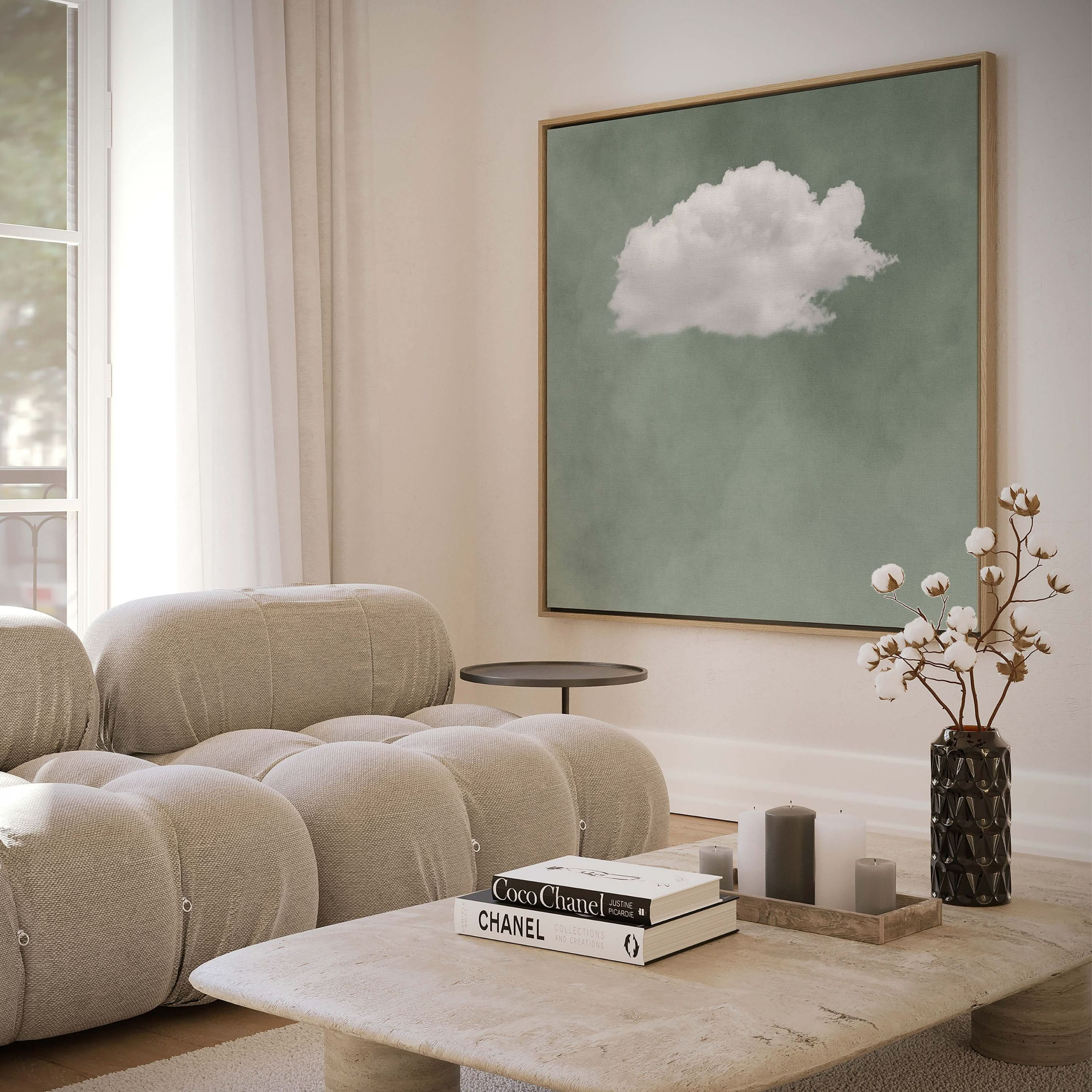 Serene Cloud: Modern Abstract Wall Art for Interiors #BBA 045