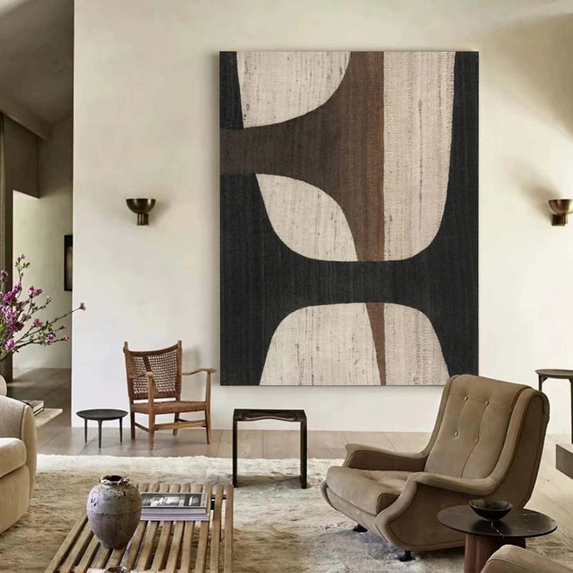 Earthy Elegance - Wabi Sabi Wall Art Abstract Art