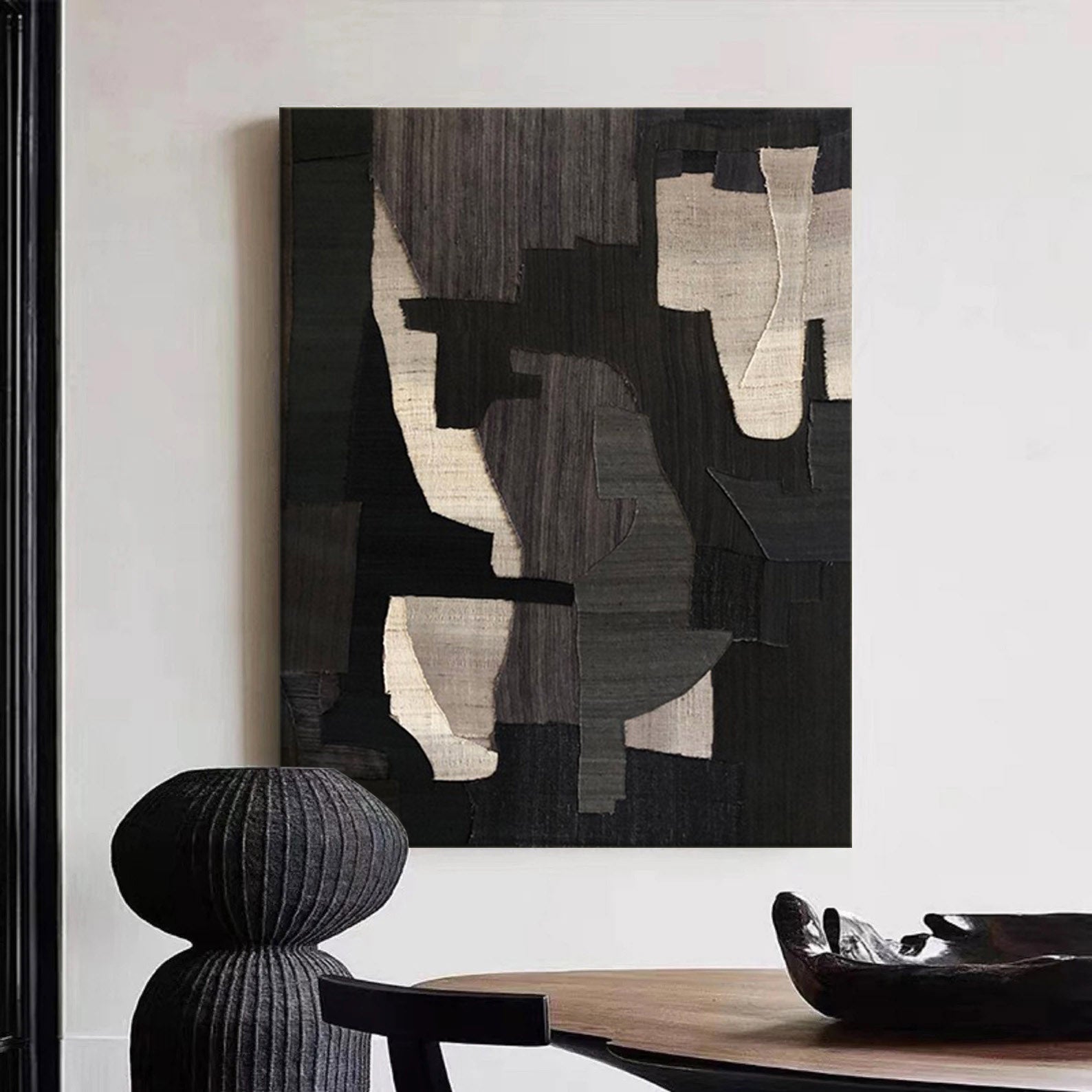 MINIMALIST GEOMETRIC ART- Shades of Silence