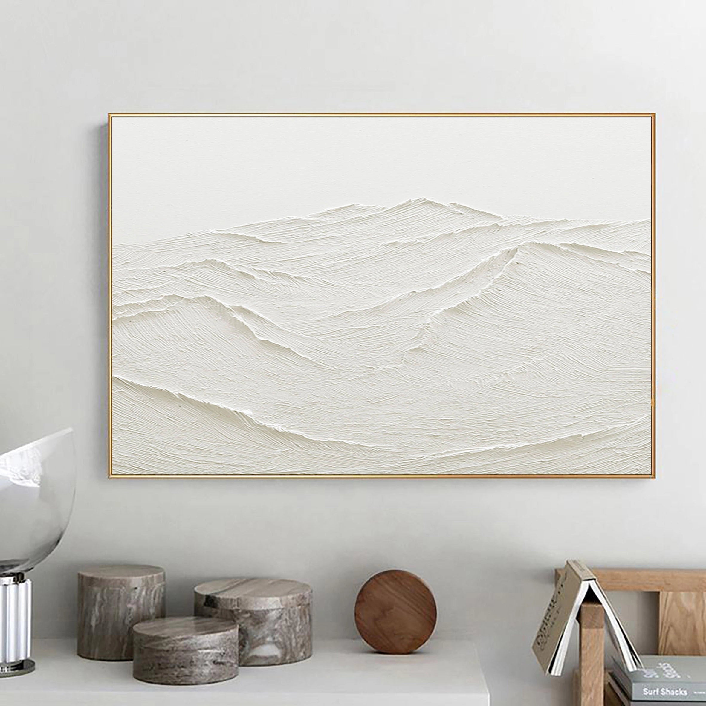 Minimalistic Balance Serene Textured Landscape