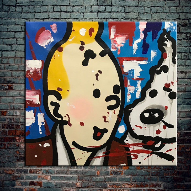 Tintin Pop Art Canvas