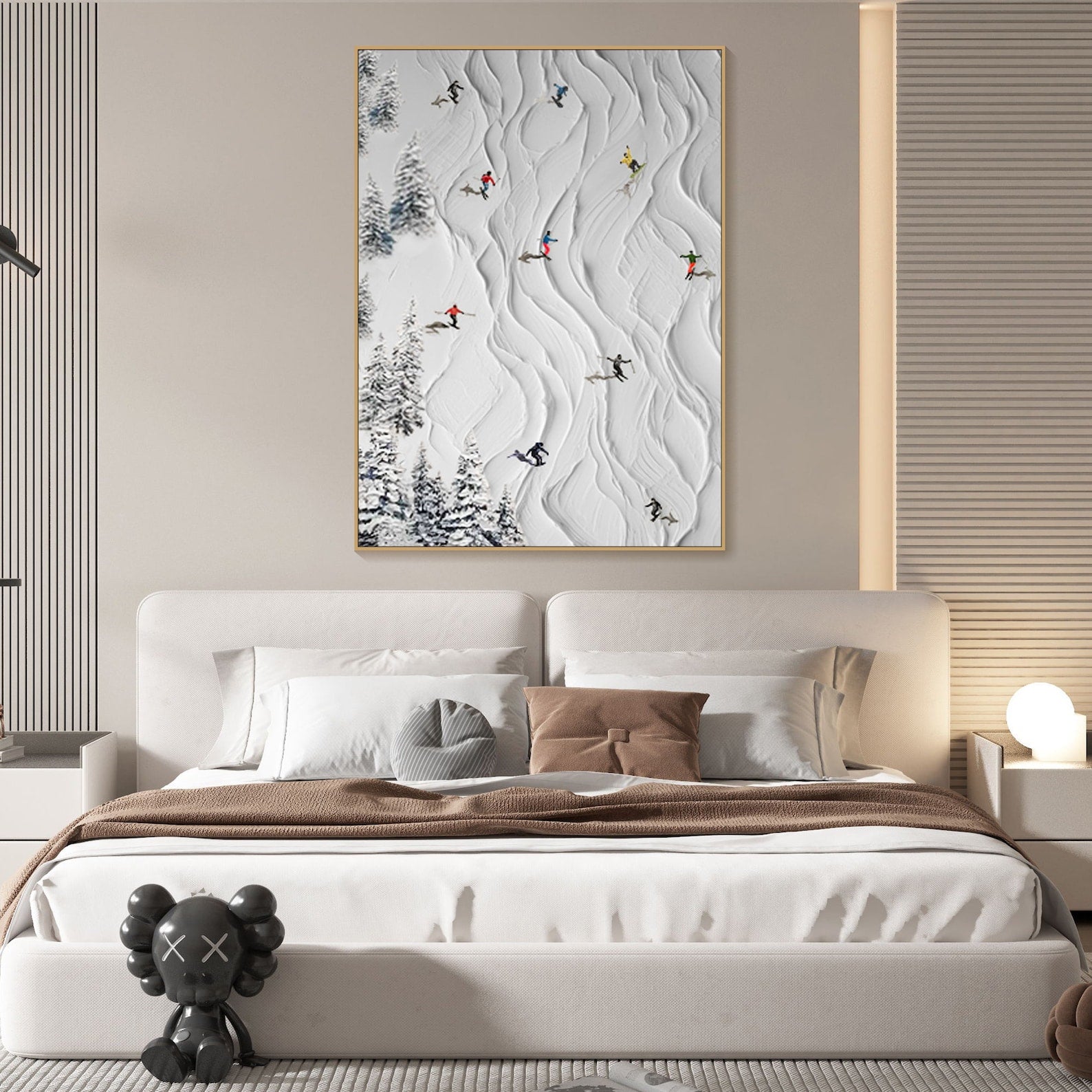 3D Skiing Sport Art