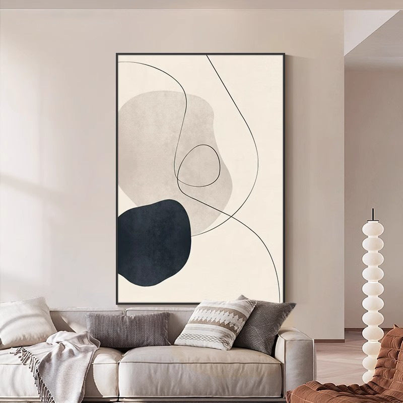 WABI SABI WALL ART - MINIMALIST FLOW #Iris008