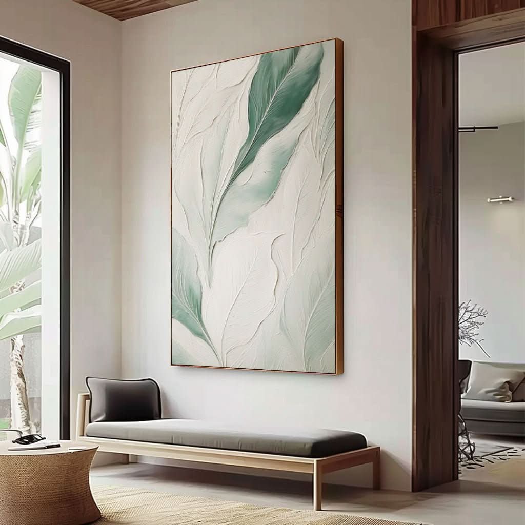 Plaster Painting "Douceur Feuillue" - nukeart